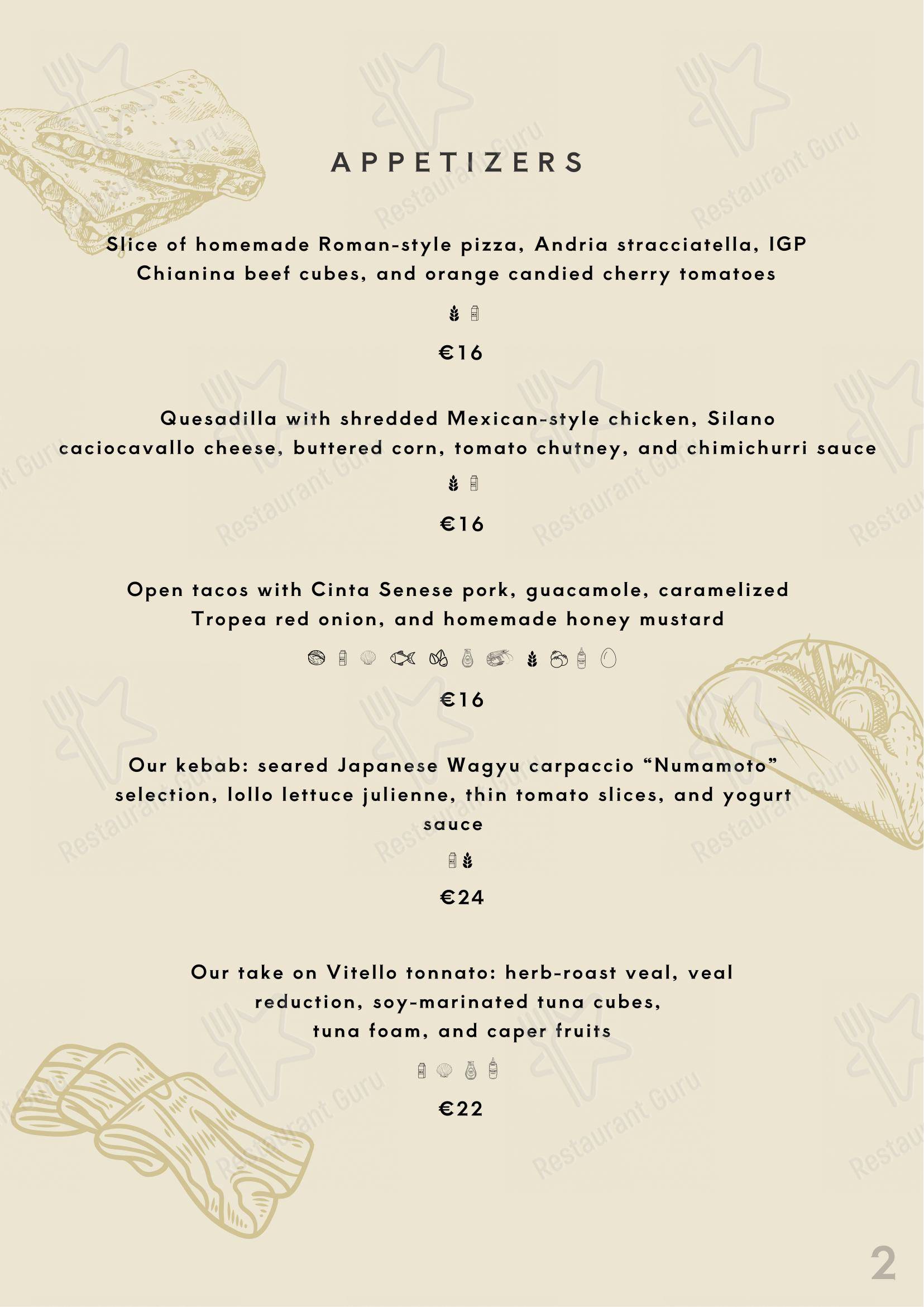 Beef Bazaar in Roma - Menu bar