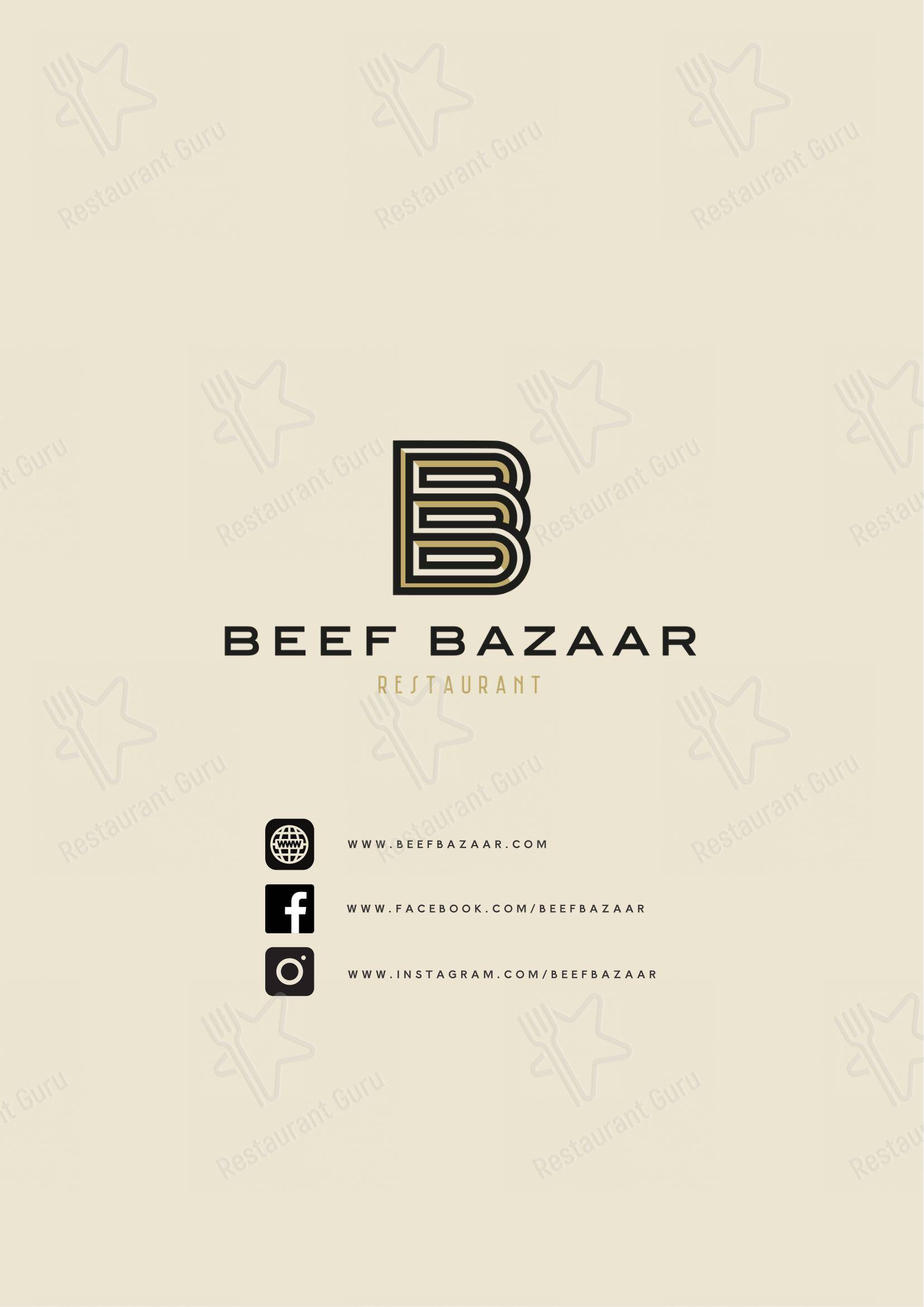 Beef Bazaar in Roma - Основное меню