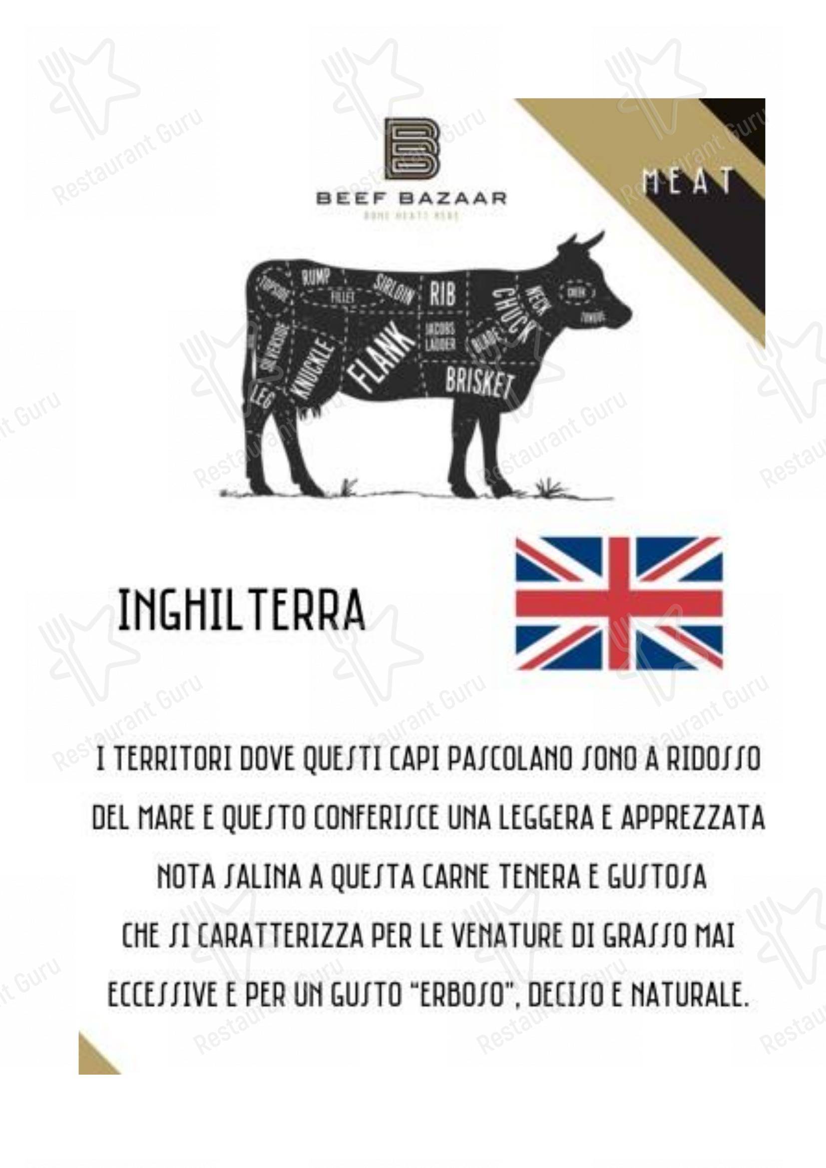 Коктейльная карта per Beef Bazaar in Roma