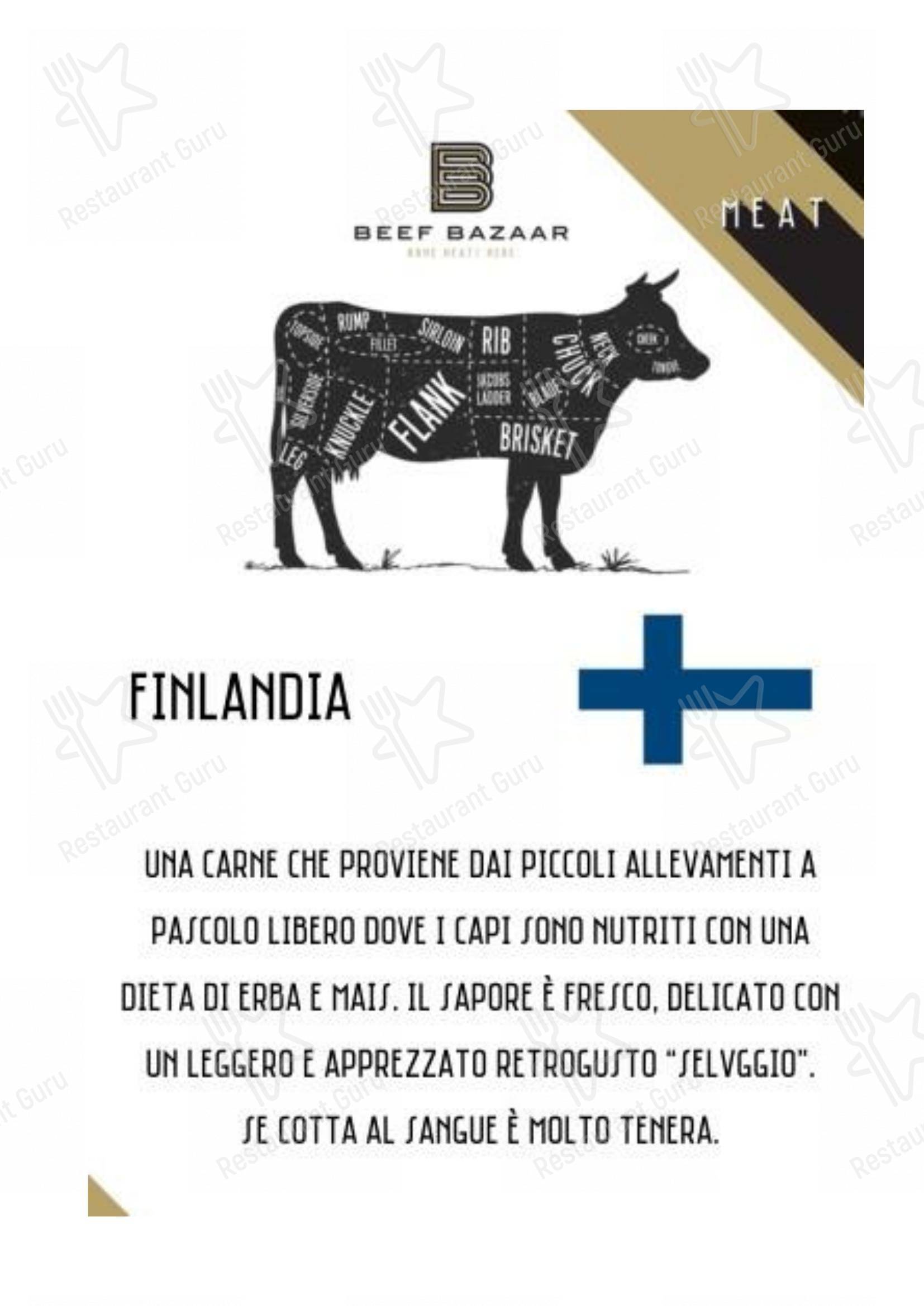 Beef Bazaar in Roma - Коктейльная карта