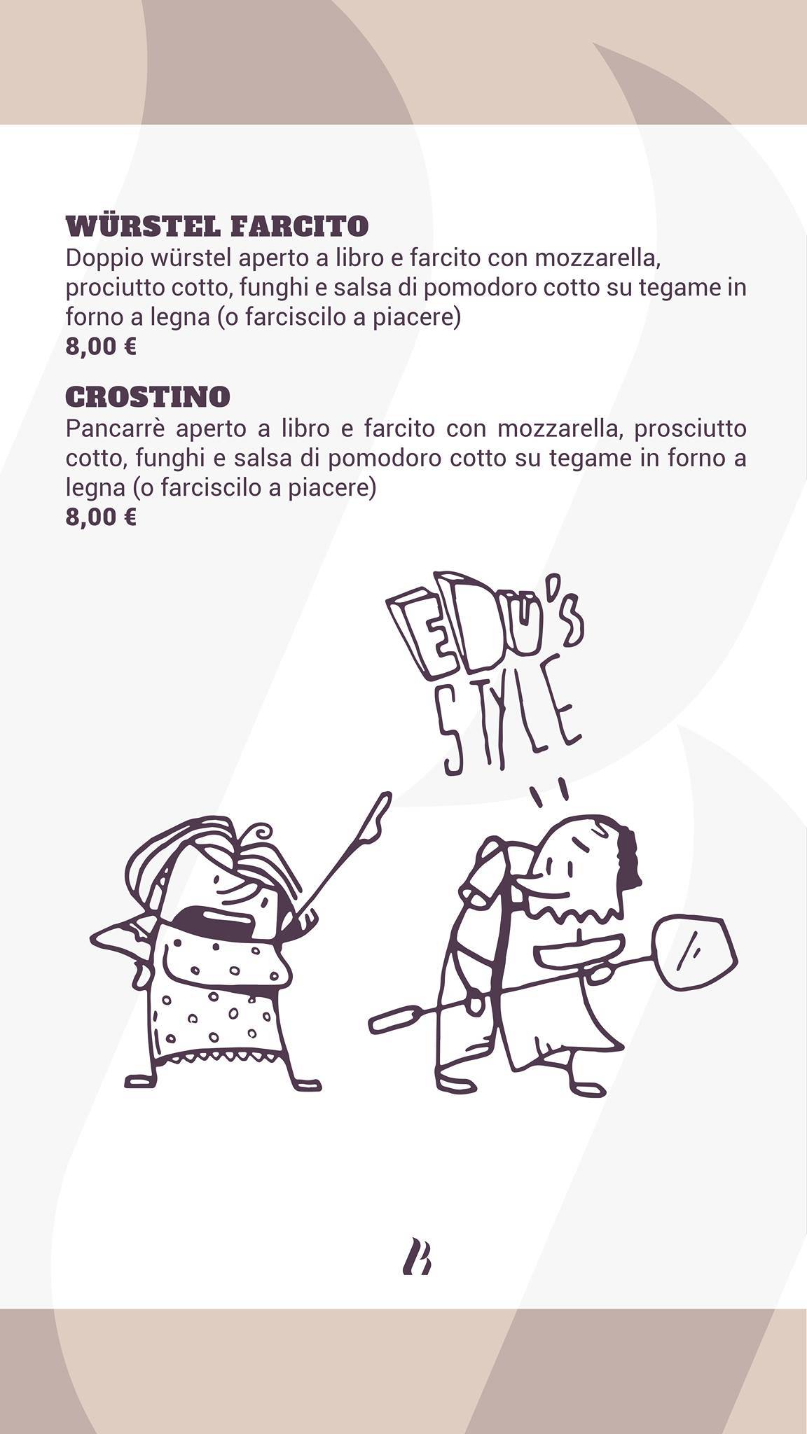 Menu di Beersheeba - Pizzeria Eduardo 