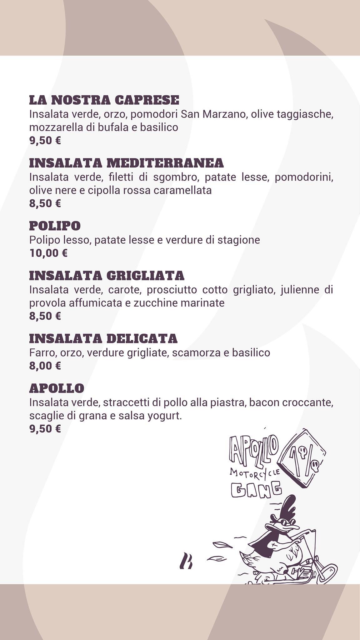 Menu di Beersheeba - Pizzeria Eduardo 