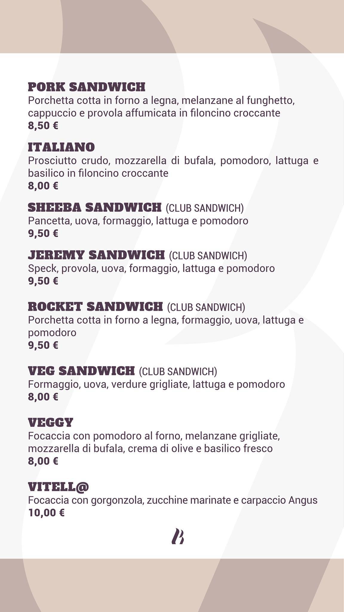 Menu di Beersheeba - Pizzeria Eduardo 