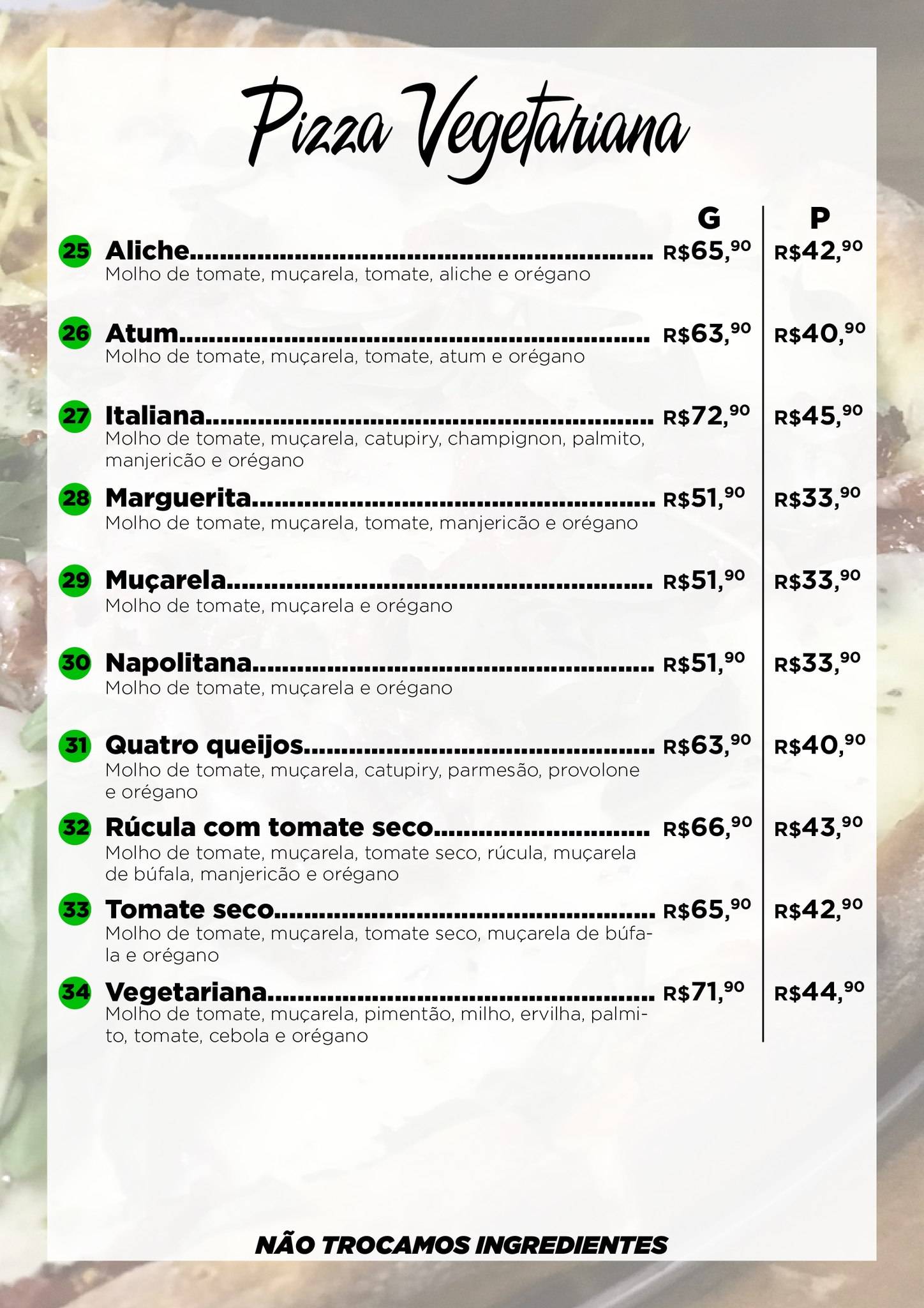 Bella Massa Pizzaria cardápio