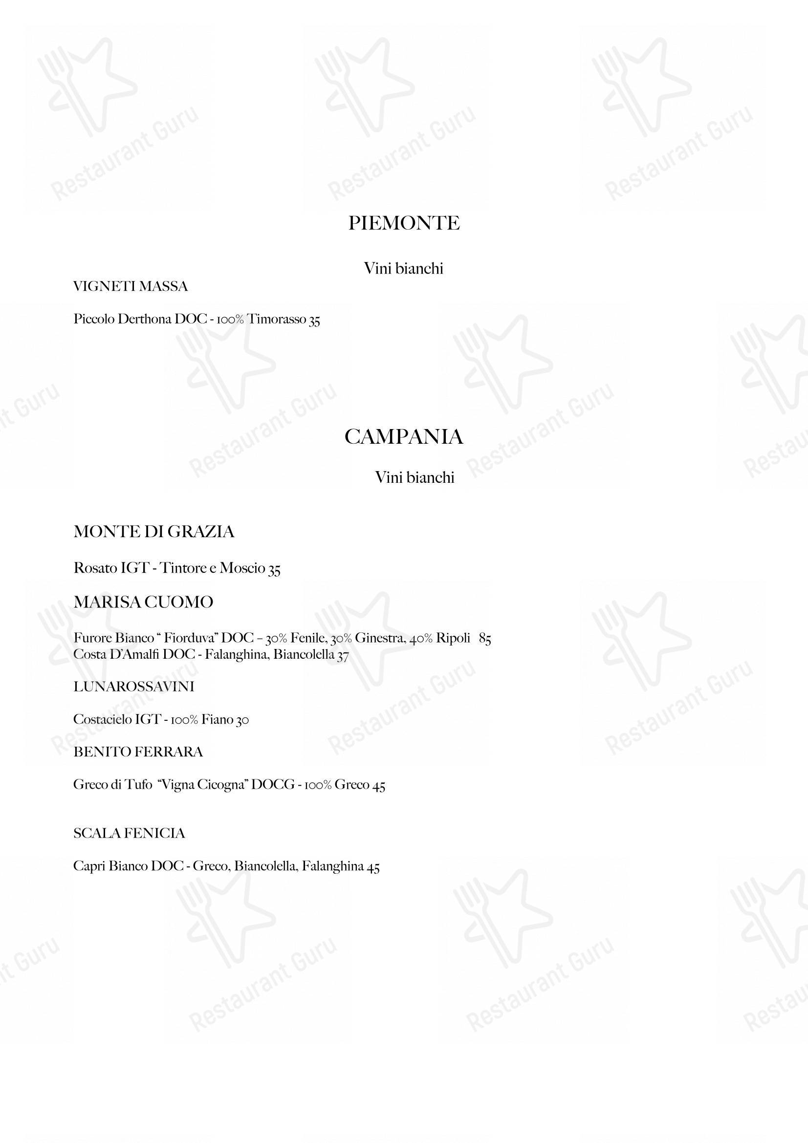 Belle Parti in Padova - Menu