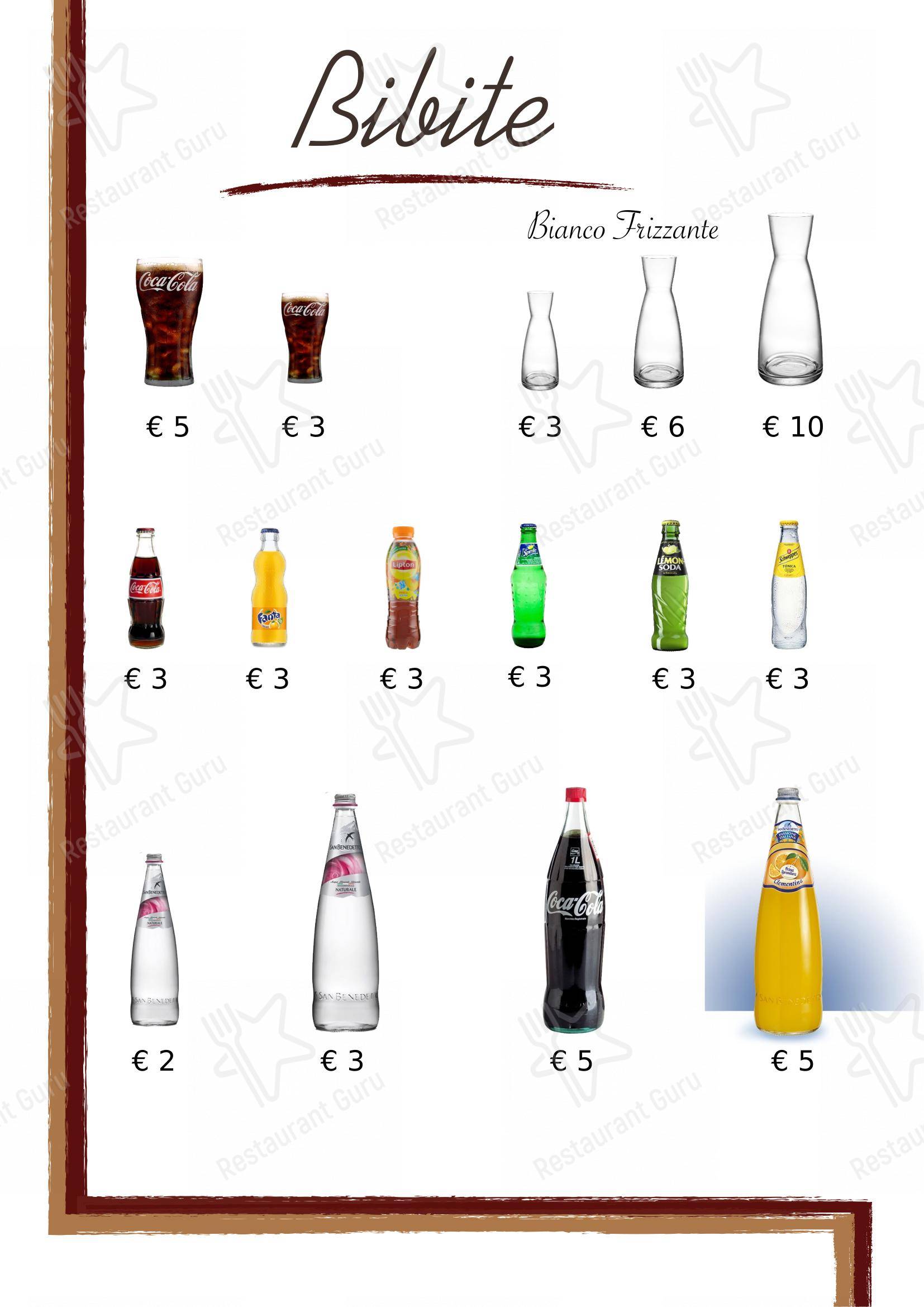 菜单 per Belvedere in Trebaseleghe