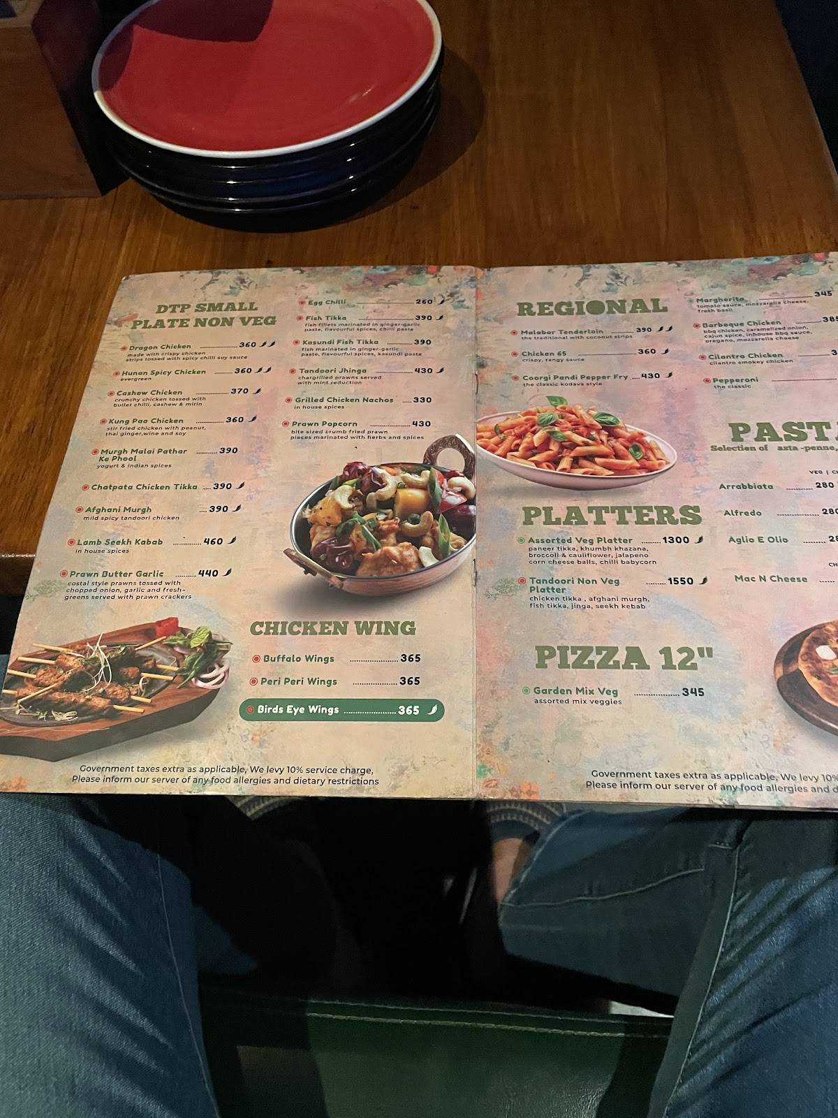 Downtown Pub menu