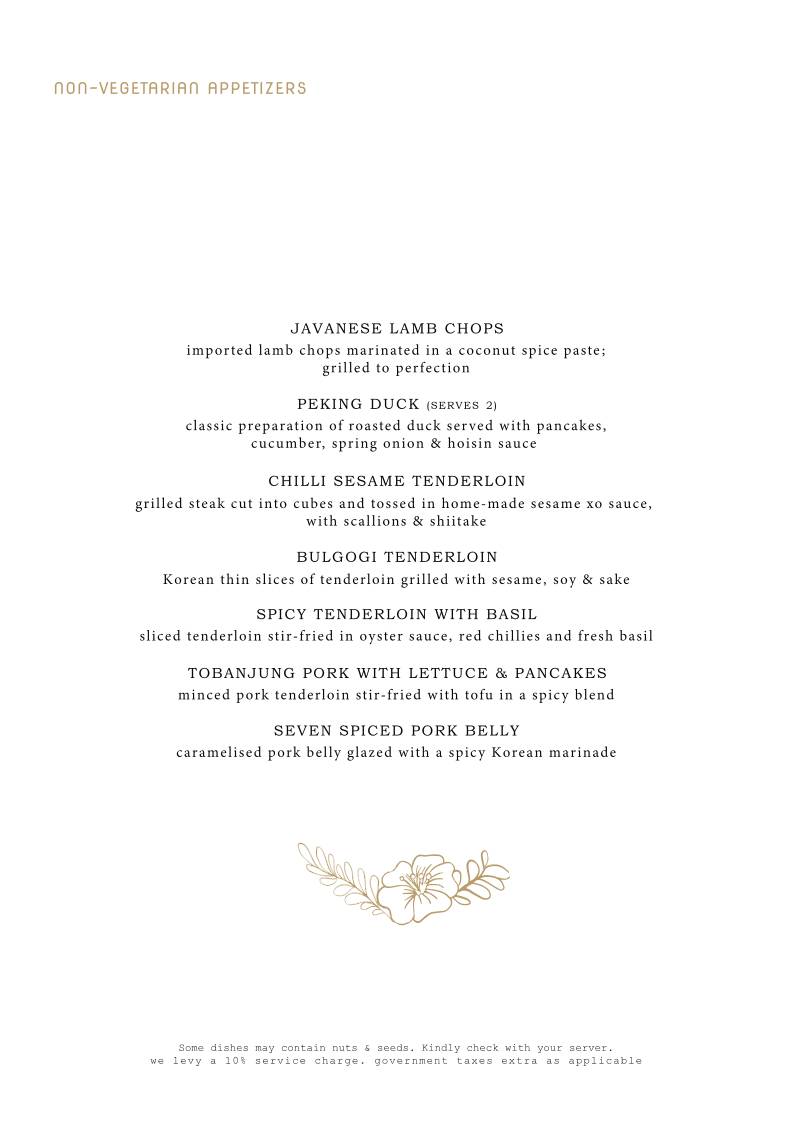 Shiro Bengaluru menu