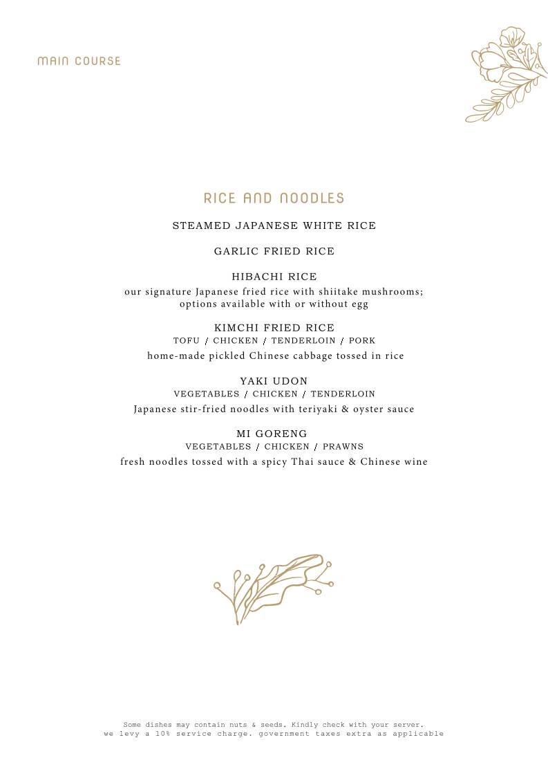 Shiro Bengaluru menu