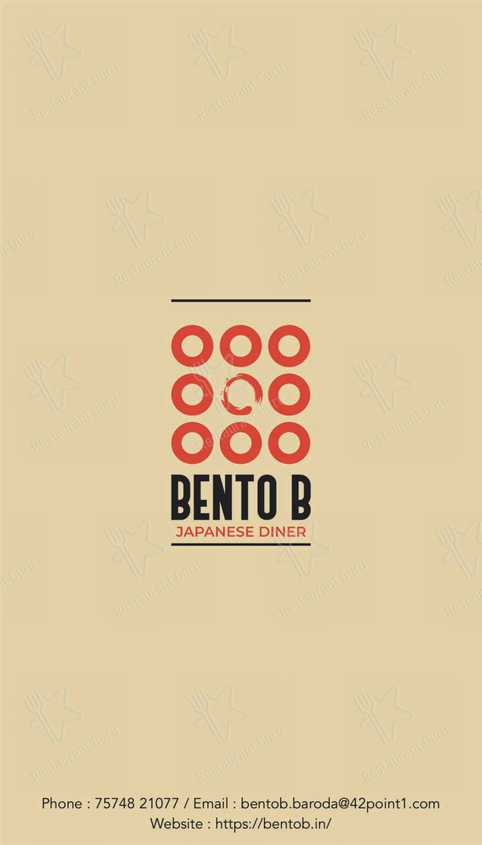 Bento B - Menu bar