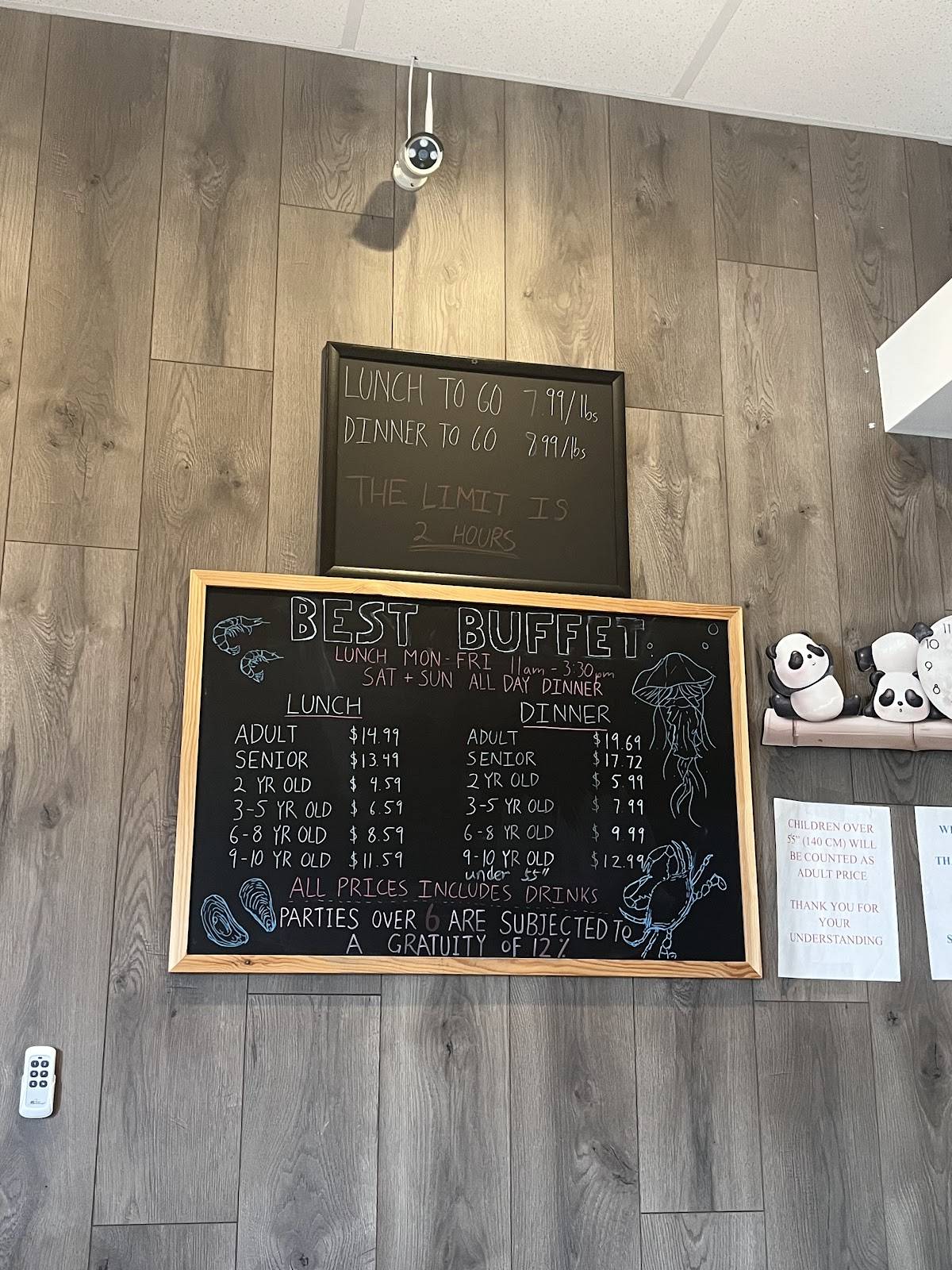 Menu at Best Buffet restaurant, Dundalk