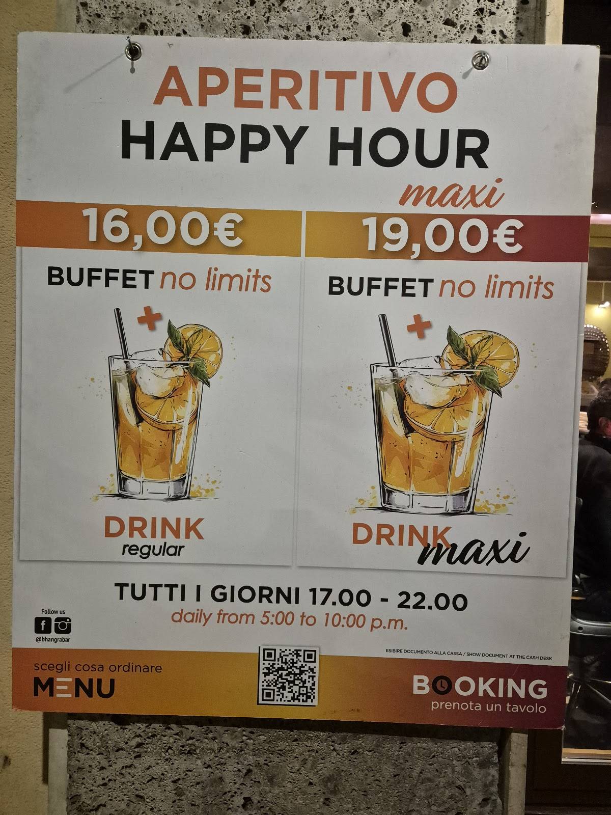 Menu di BhangraBar 