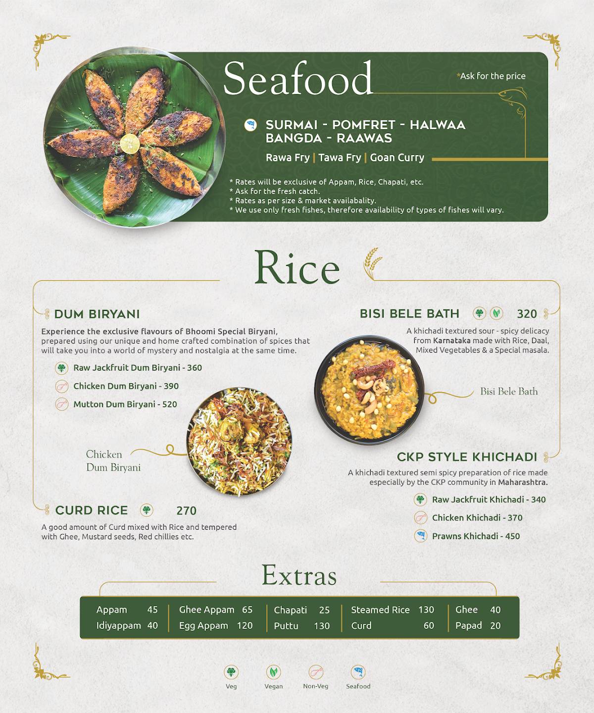 Bhoomi by Seeta Ki Rasoi menu