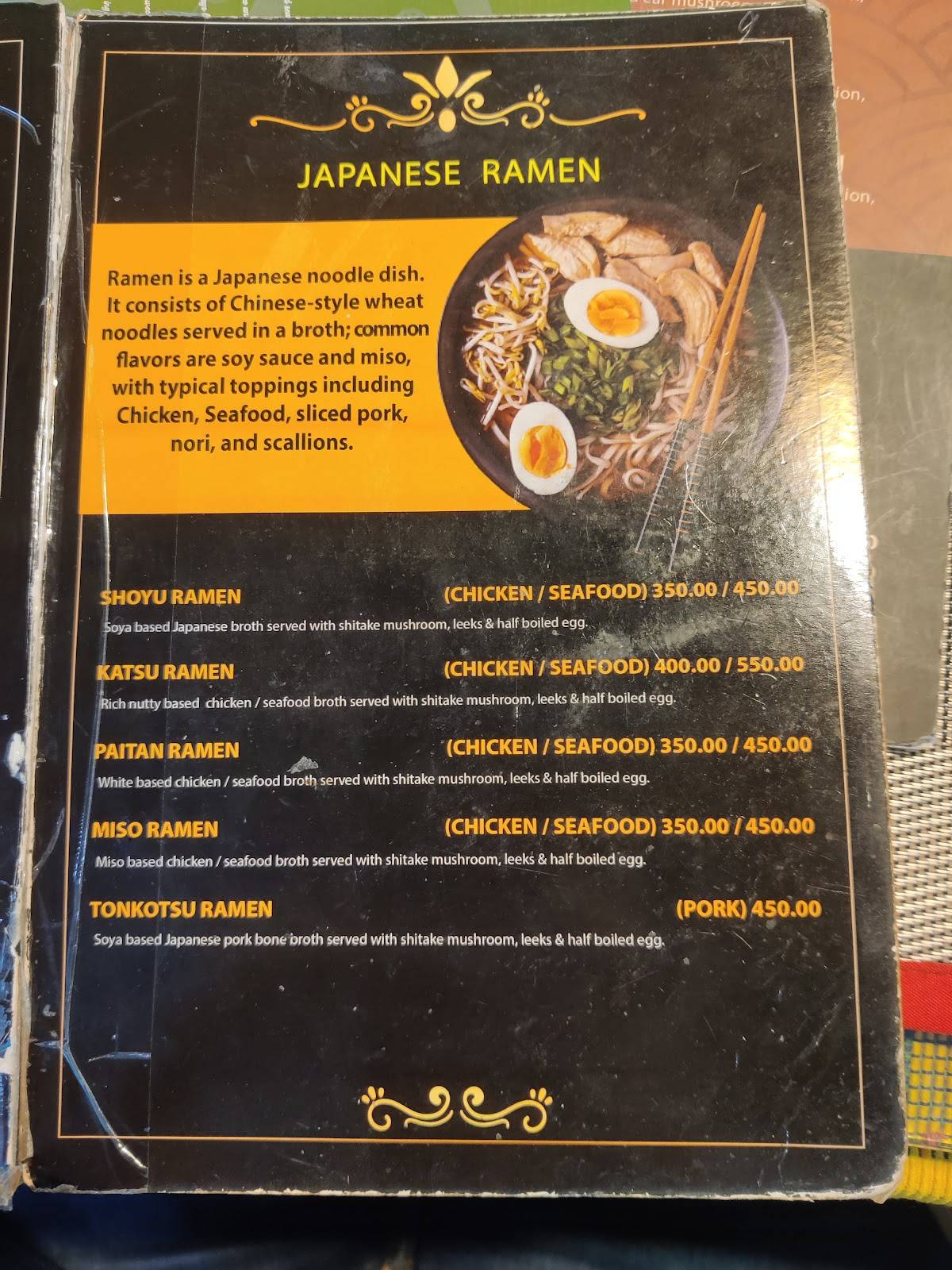 Michael's Kitchen menu