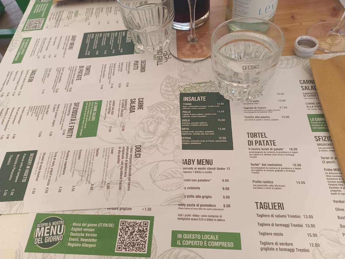 Menu di Bici Grill Trento 