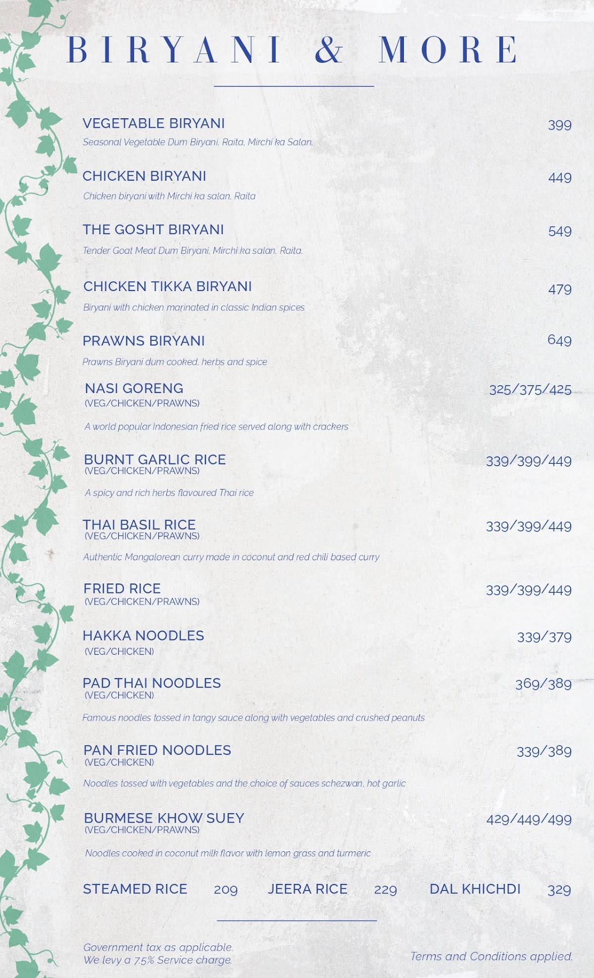 Big Bang Community (BBC) menu