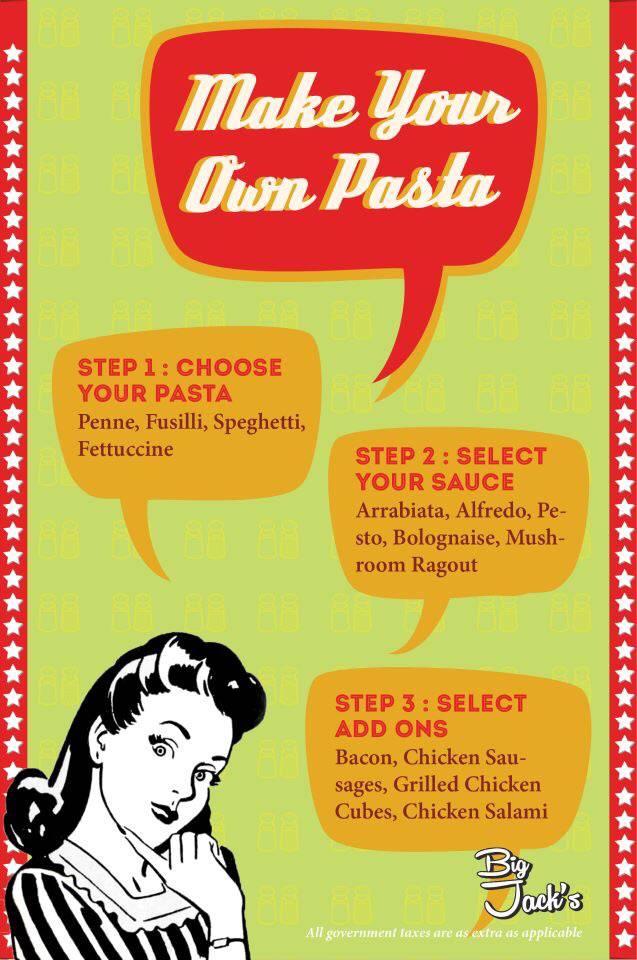 Big Jack's menu