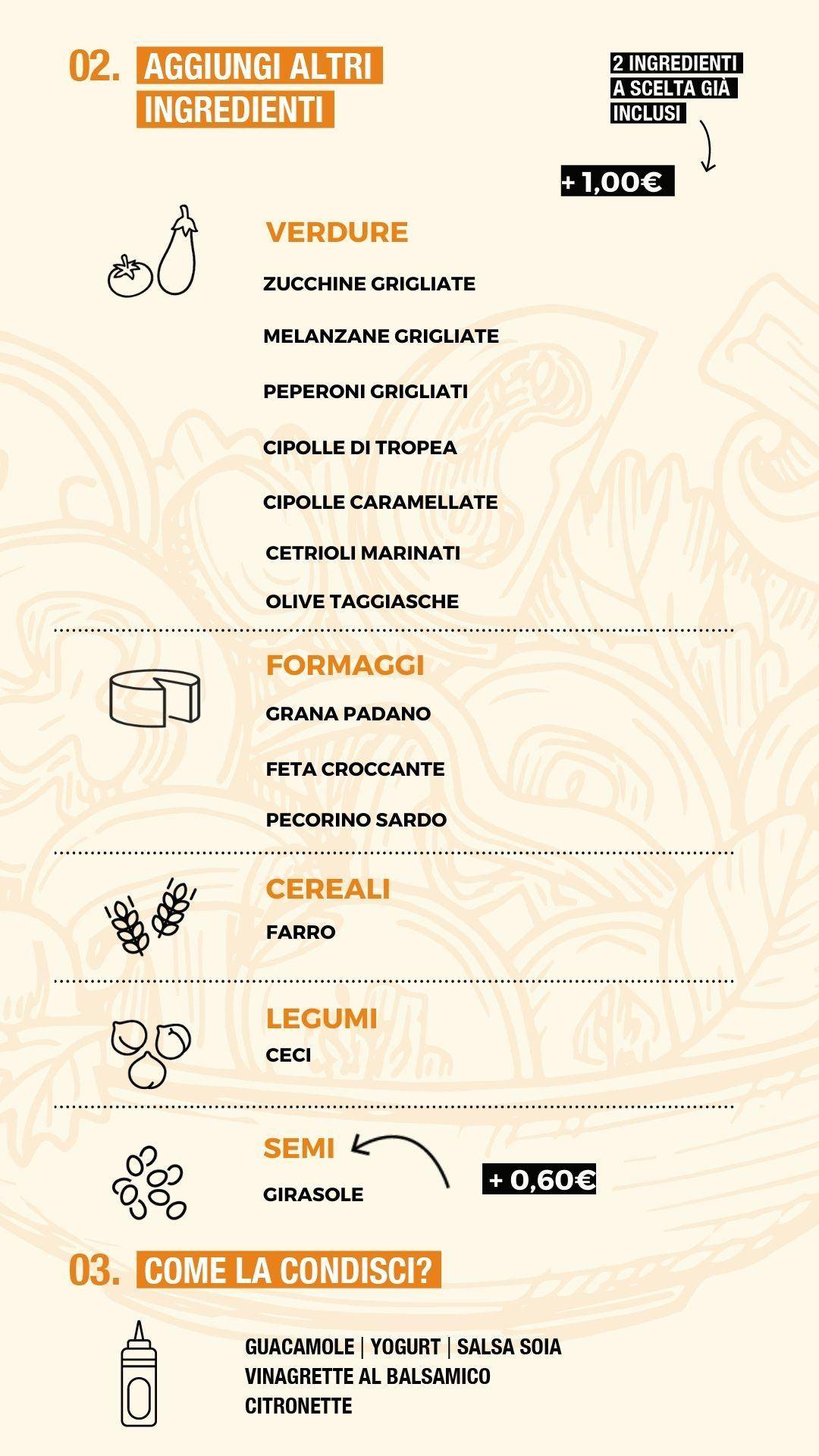 Menu di Binario Zero 