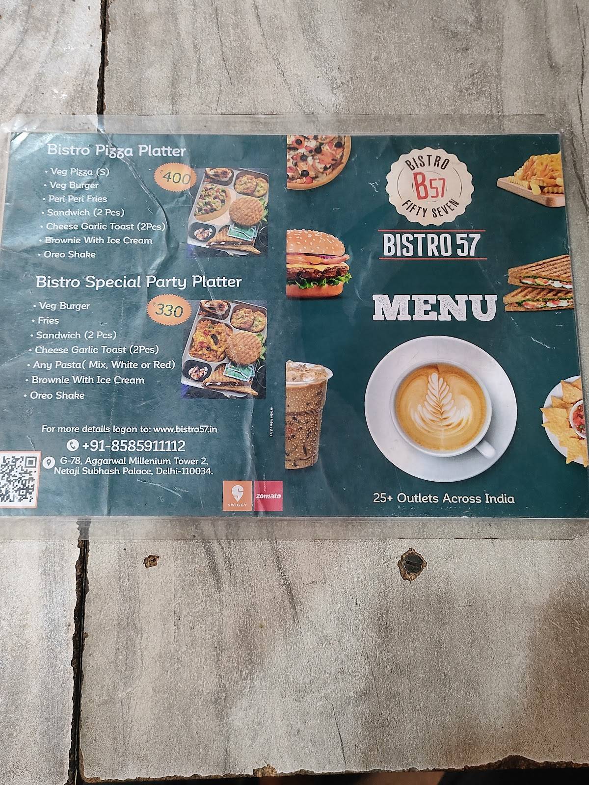 Bistro 57 menu
