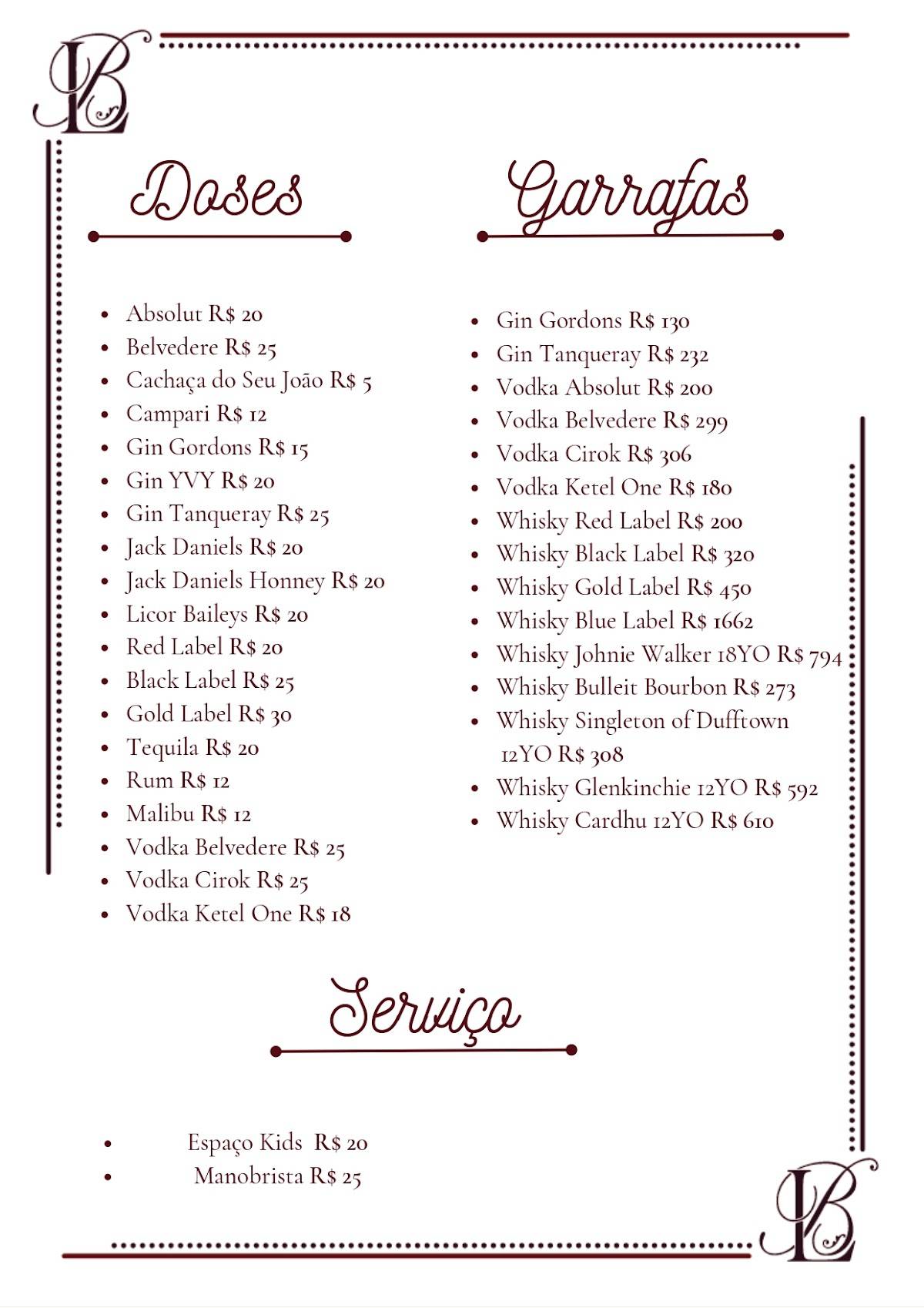 Temperou Cidade Nobre cardápio