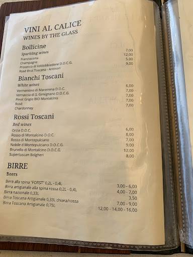 Menu di Bistro Le Terme 