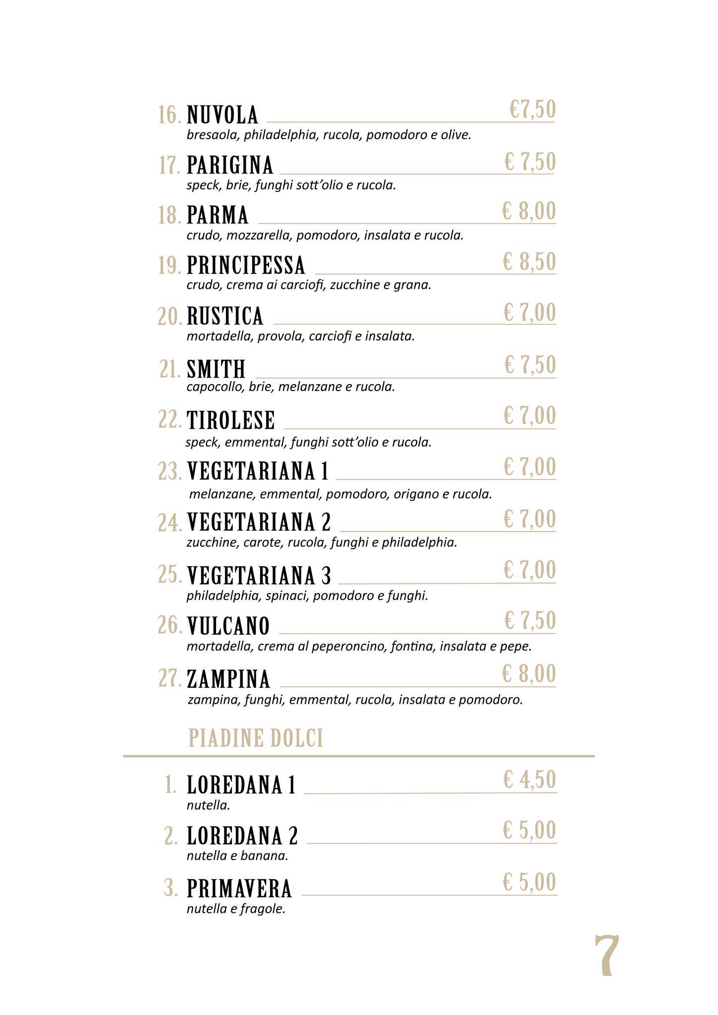 Menu di Bobos Wine Bar 