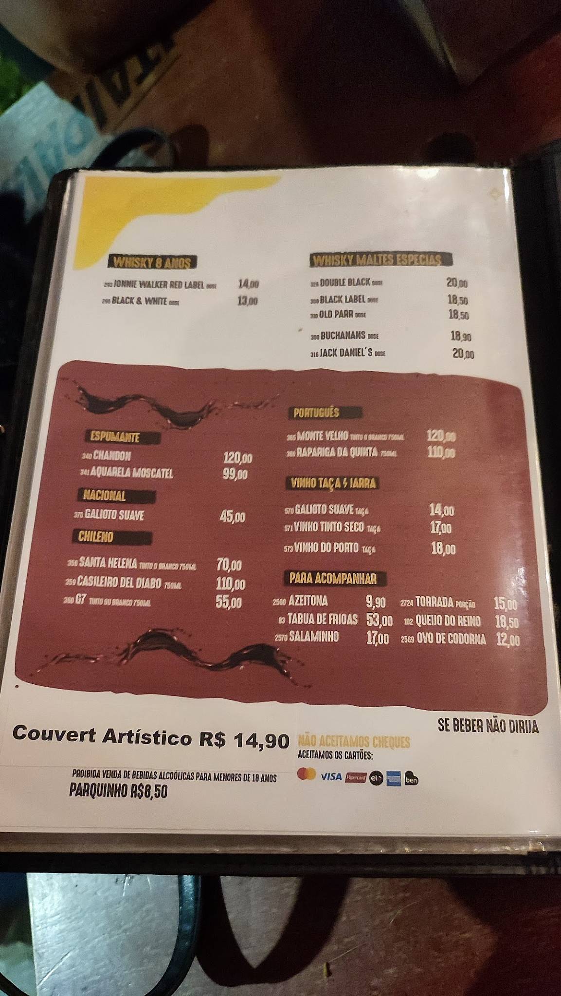 Boêmios de Campina Bar e Restaurante - Melhor Bar, Bar com Música ao vivo, Petiscos, Melhores Drinks, Melhor Carne de Sol cardápio