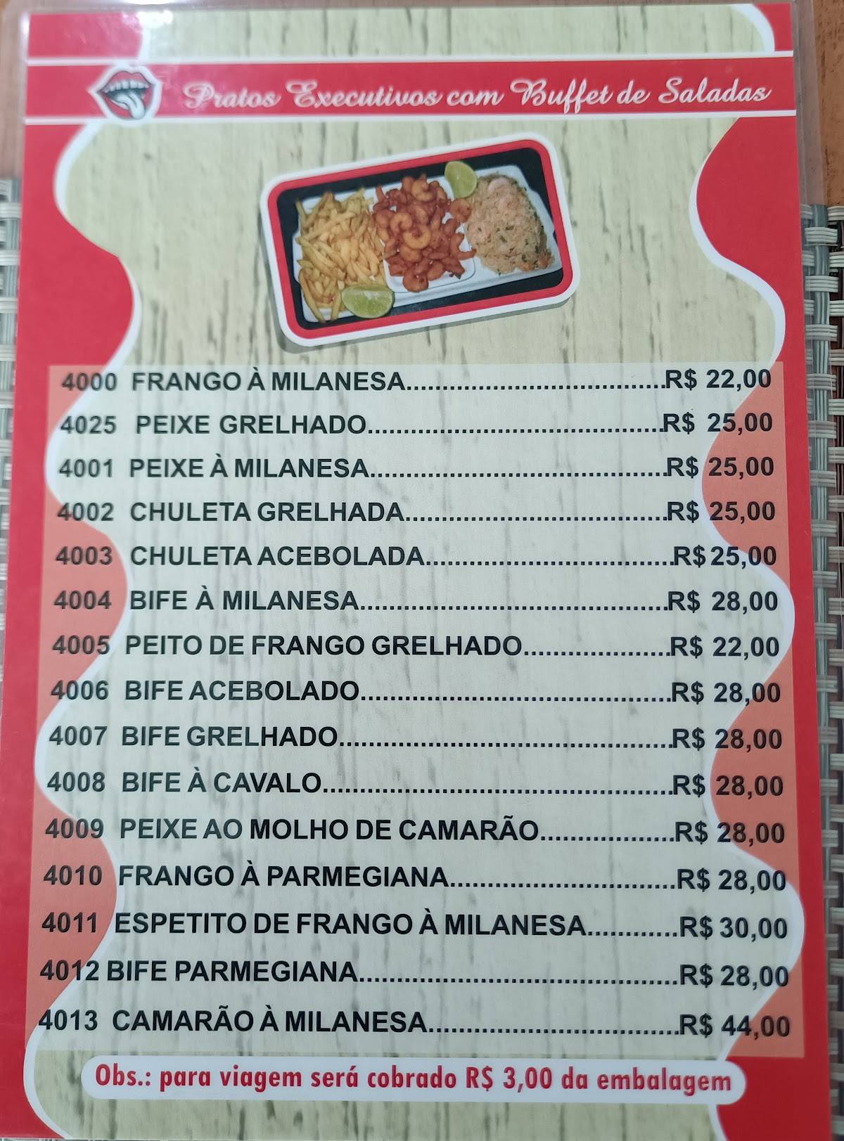 Boka's Jardim Atlântico cardápio
