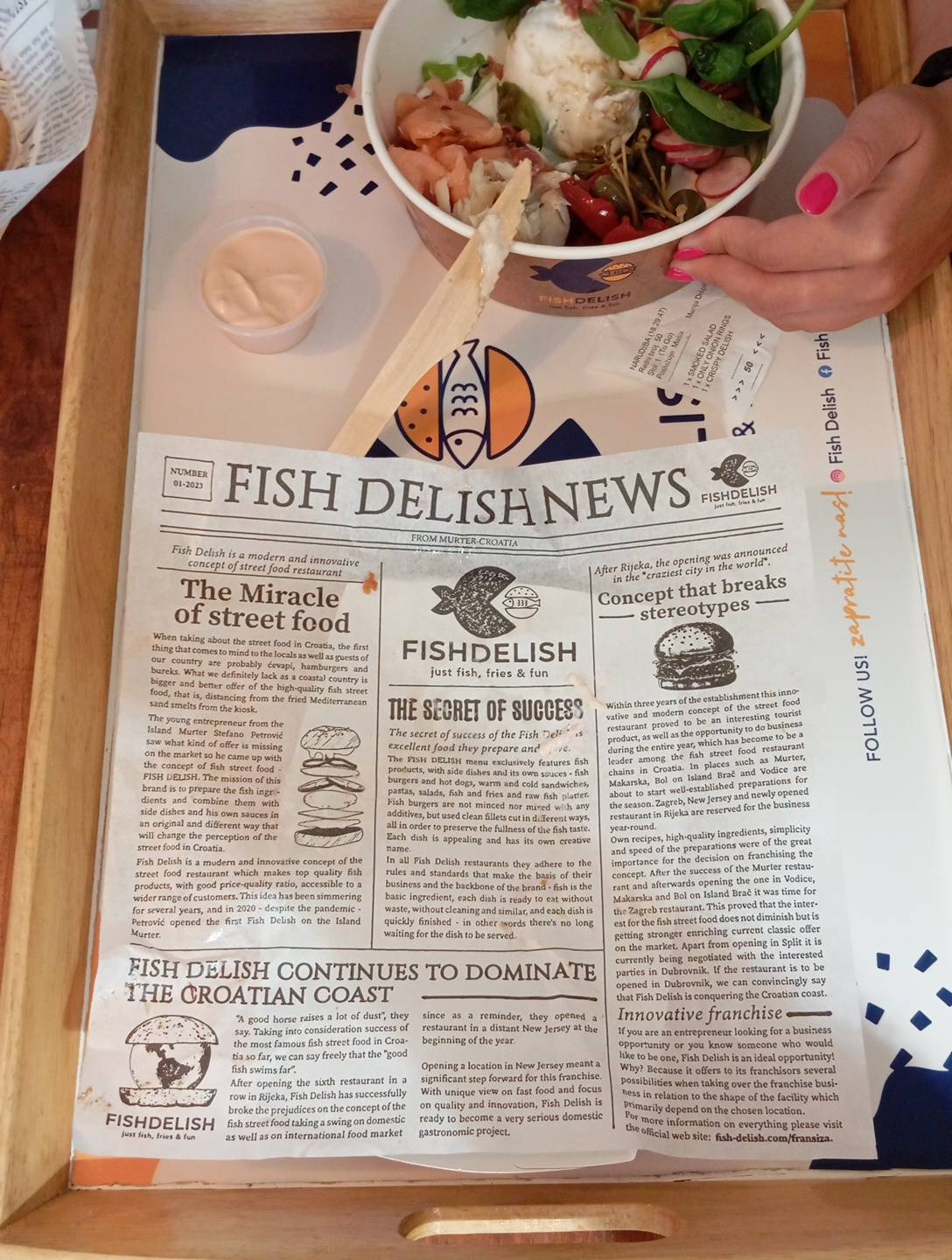 Menu de Fish Delish