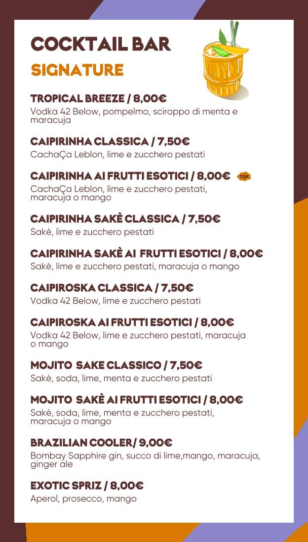 Menu di Bomaki Sanzio 