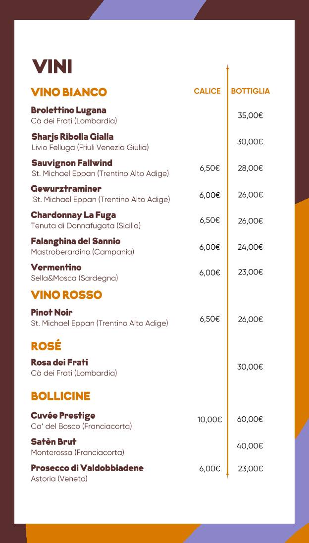 Menu di Bomaki Sanzio 