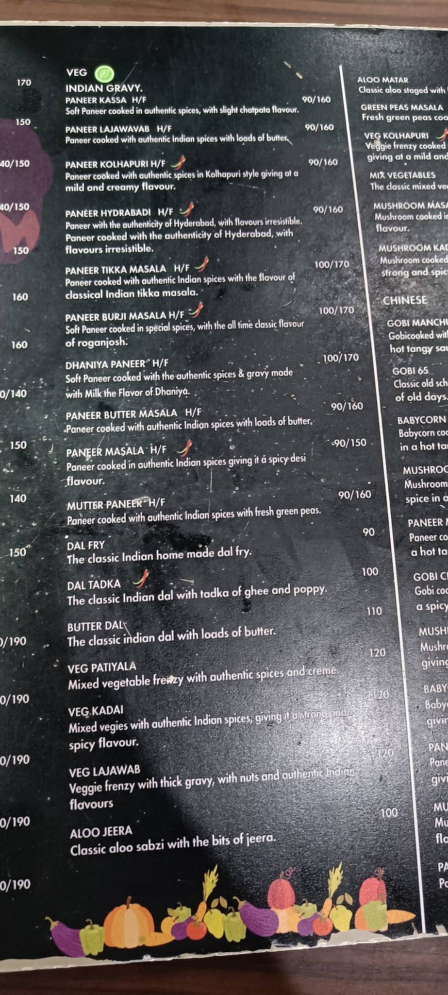 Bombay Dine Restaurant menu