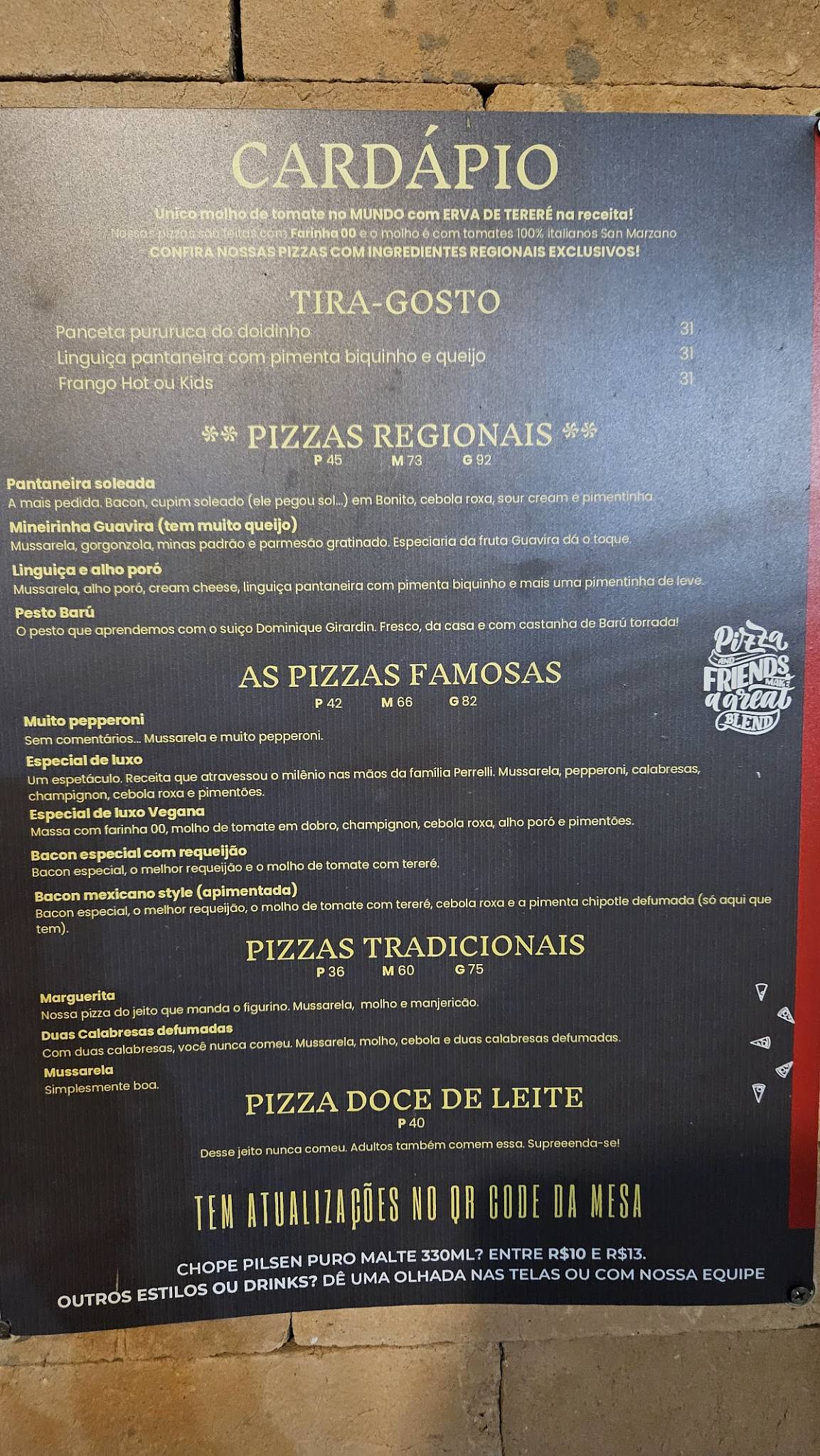 Bonito Beer & Pizza cardápio