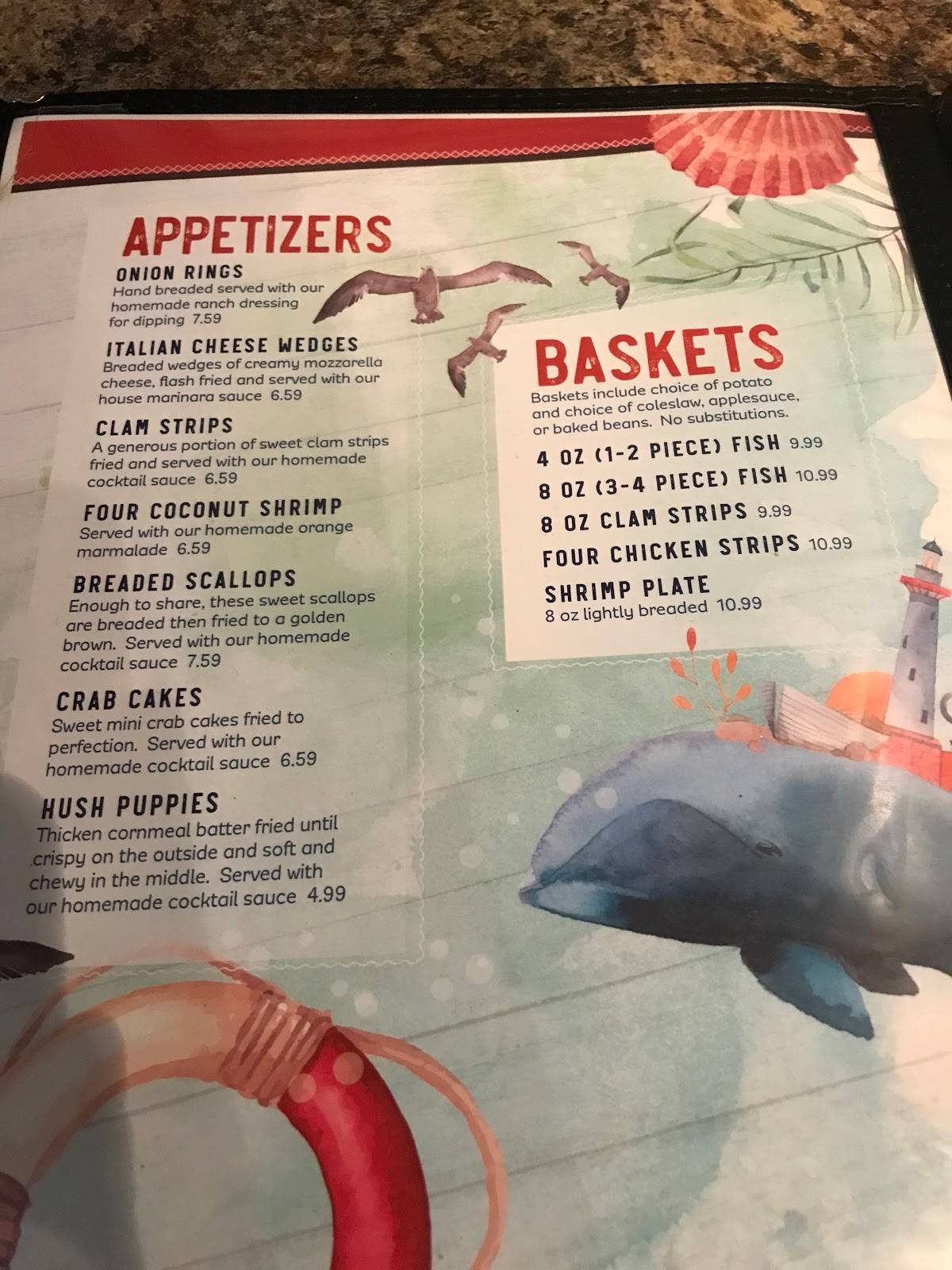 Menu at Boondocks desserts, Syracuse
