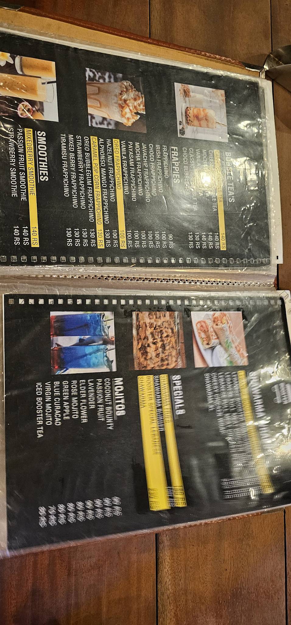 Booster Chaya Changanassery menu