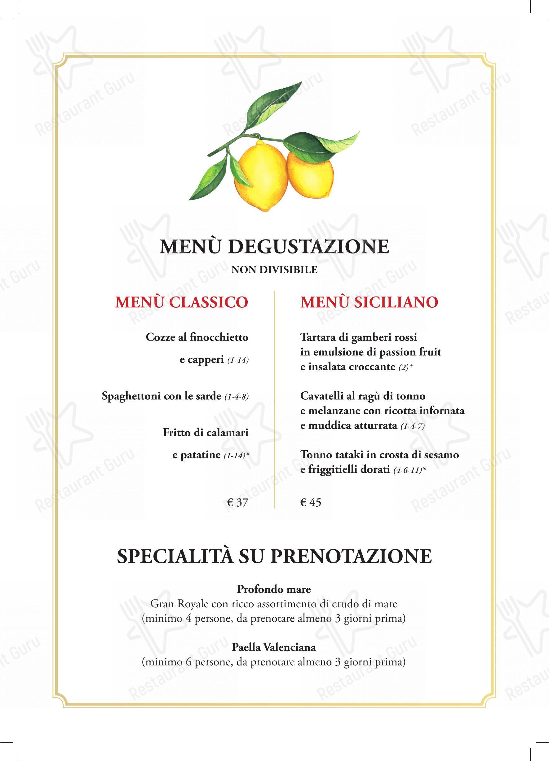 Menu per Ristorante Borgo Nuovo ristorante