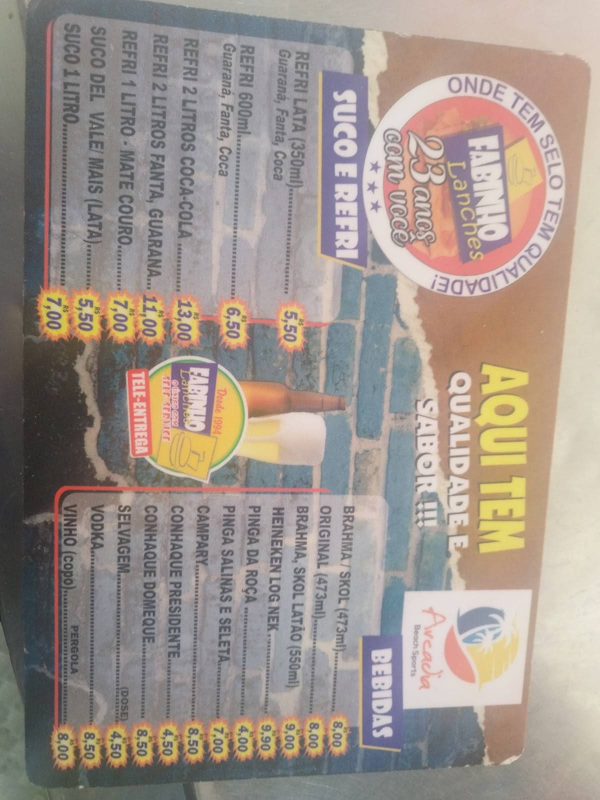 RMSANTOS cardápio