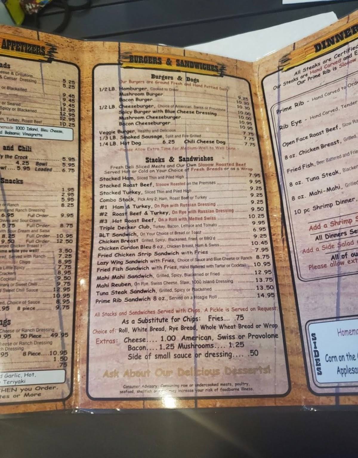 Menu at Brass Ring Pub, Jupiter