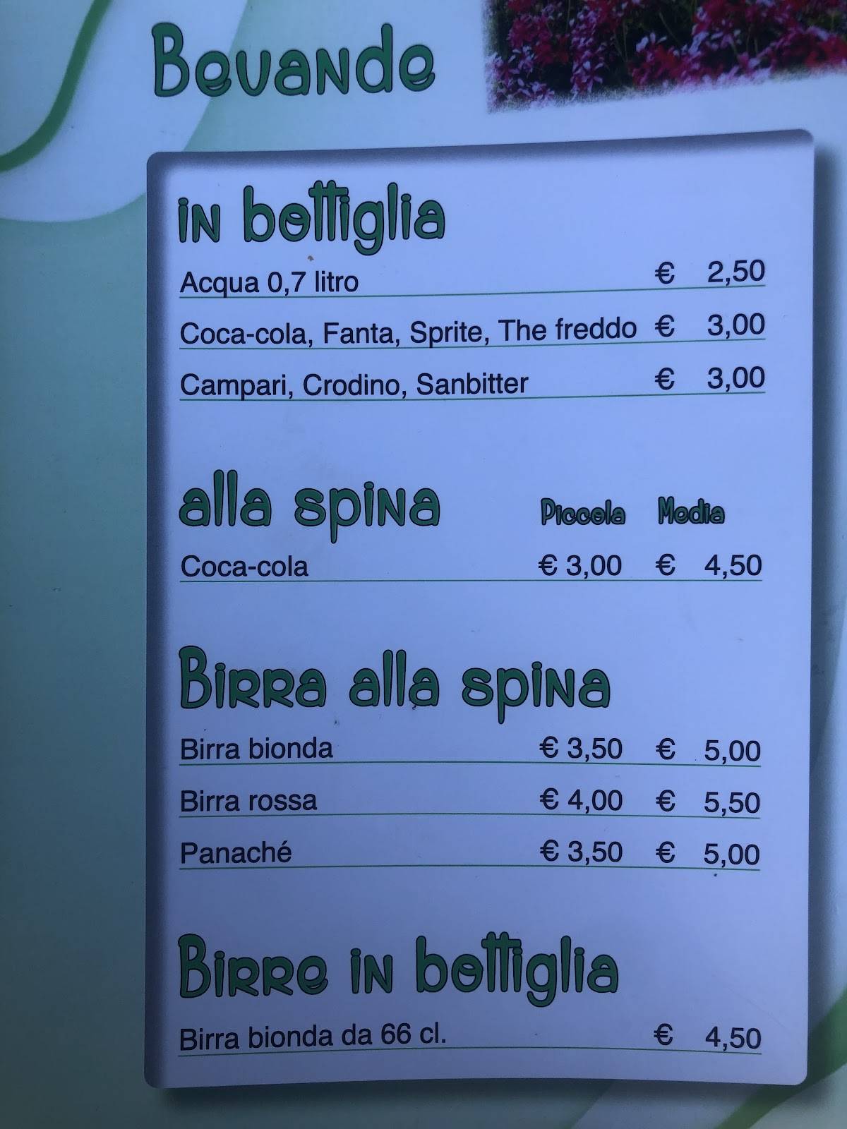 Menu di Brasserie Busseyaz 