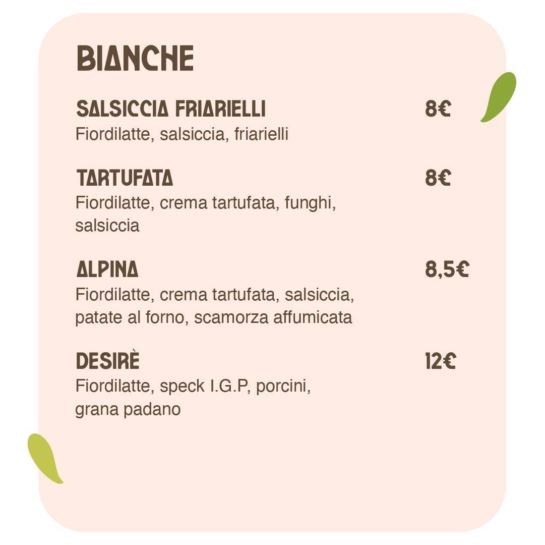 Menu di Brumi Pizza 