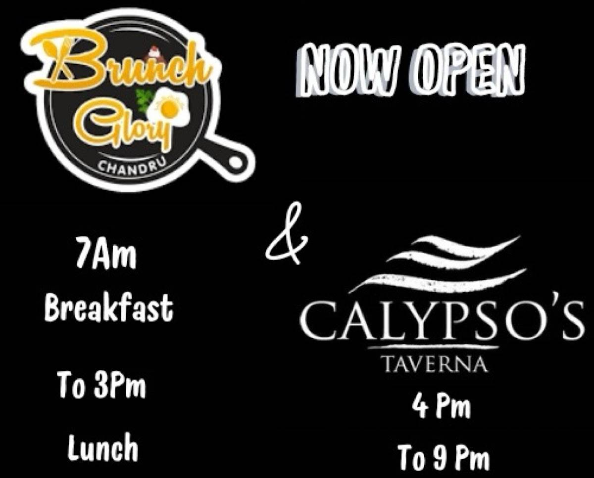 Menu de Brunch Glory & Calypso’s Greek Taverna