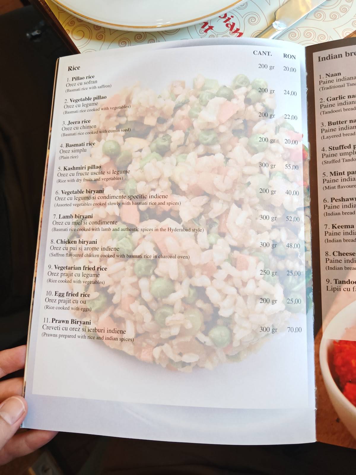 Menu de Haveli Pakistani/indian Restaurant