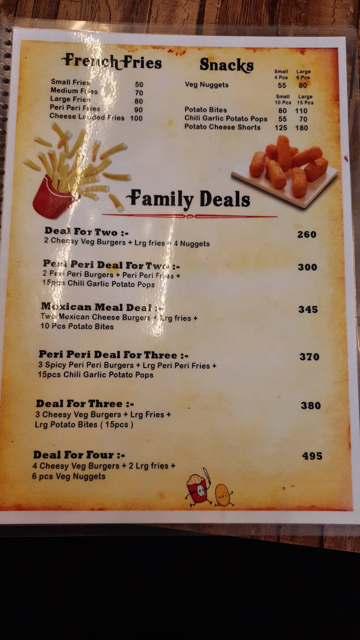 Burger Cafe menu