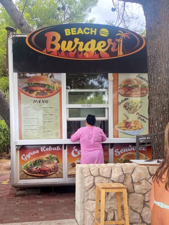 Menu di Burger beach 