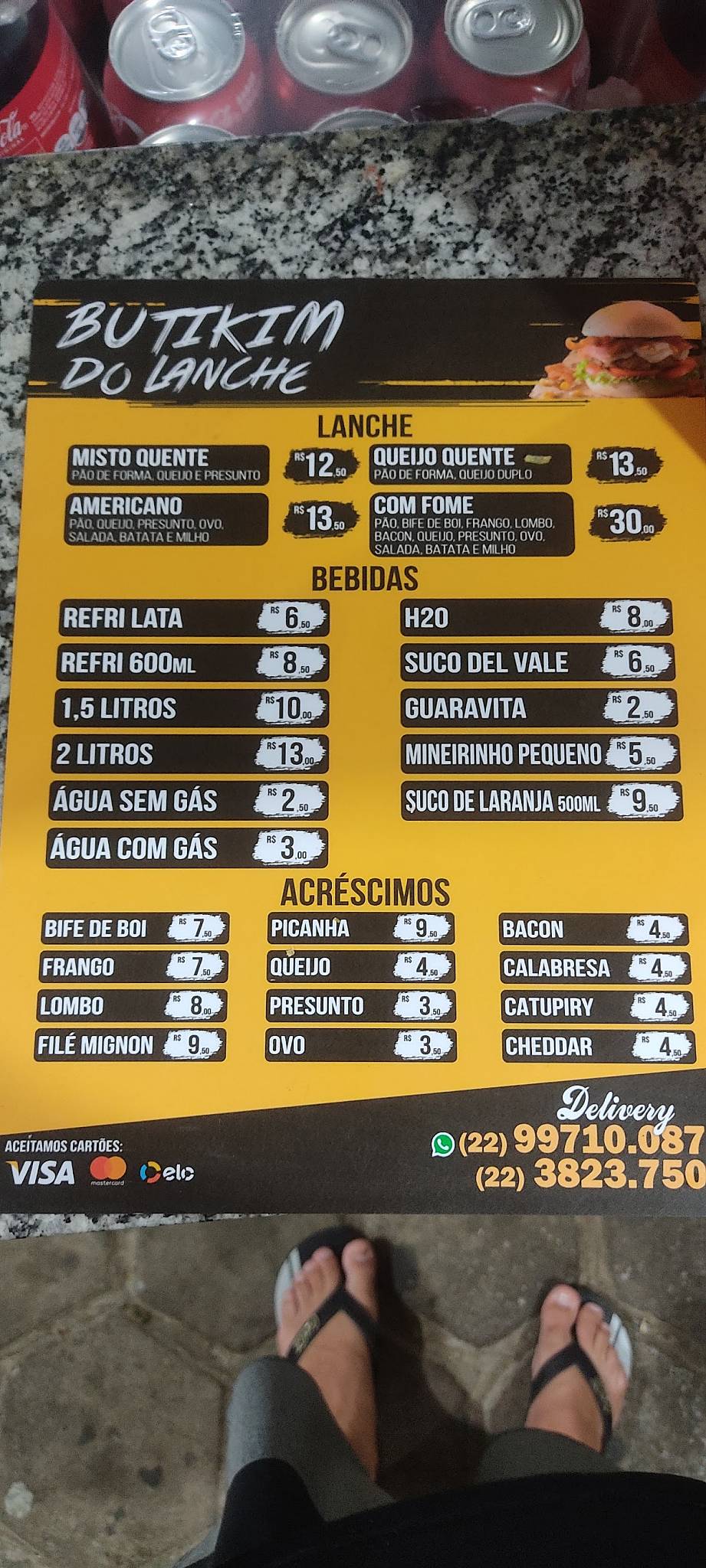 Butikim Do Lanche cardápio