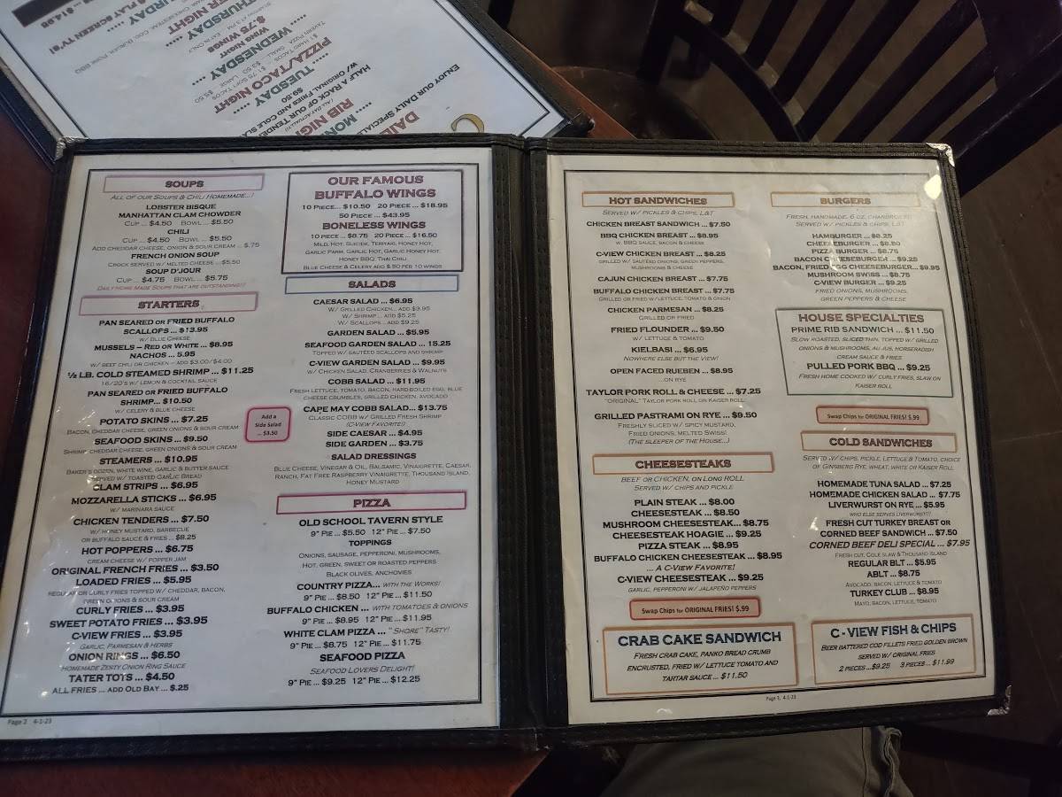 C view menu discount