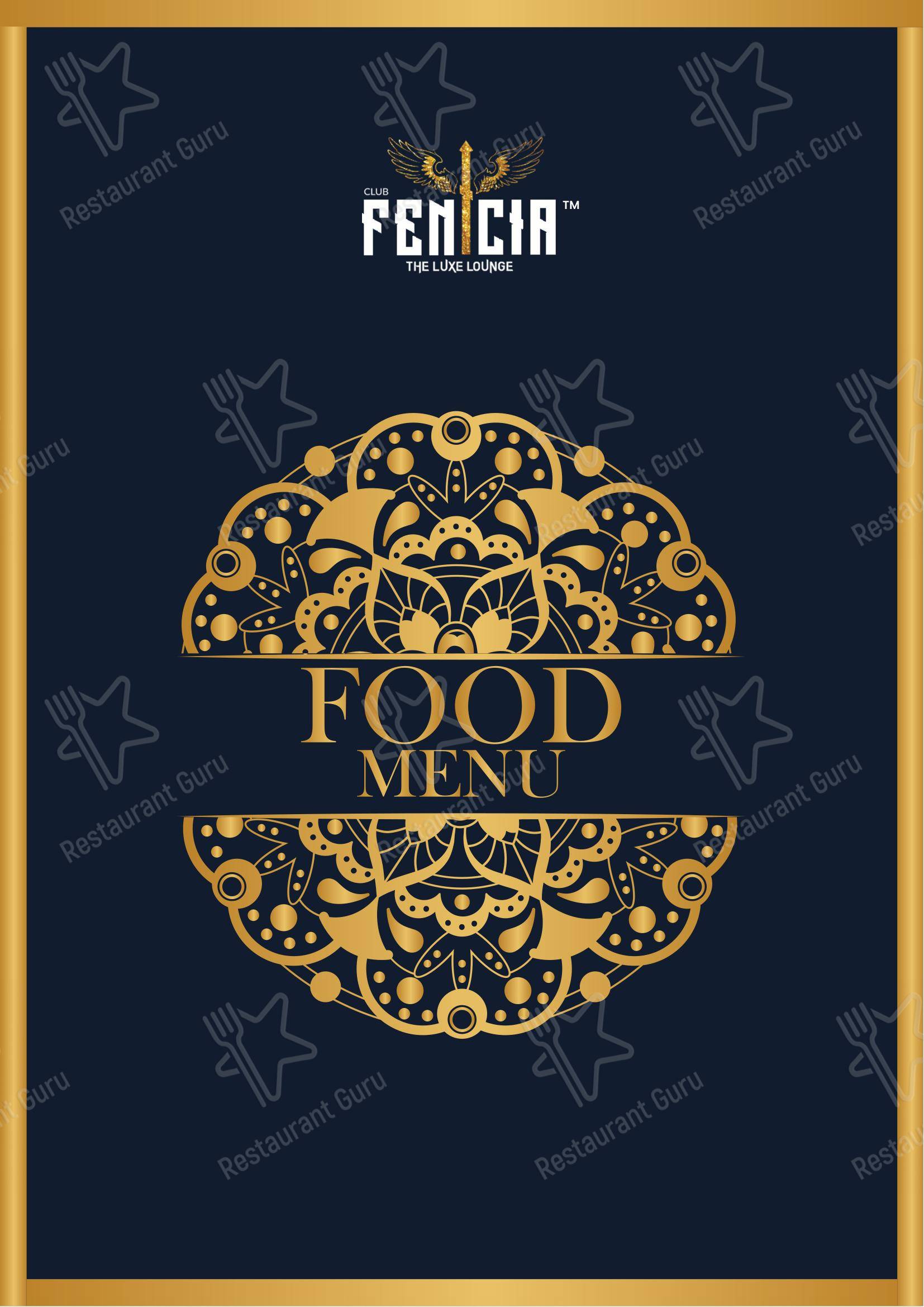 Menu for the CLUB FENICIA club