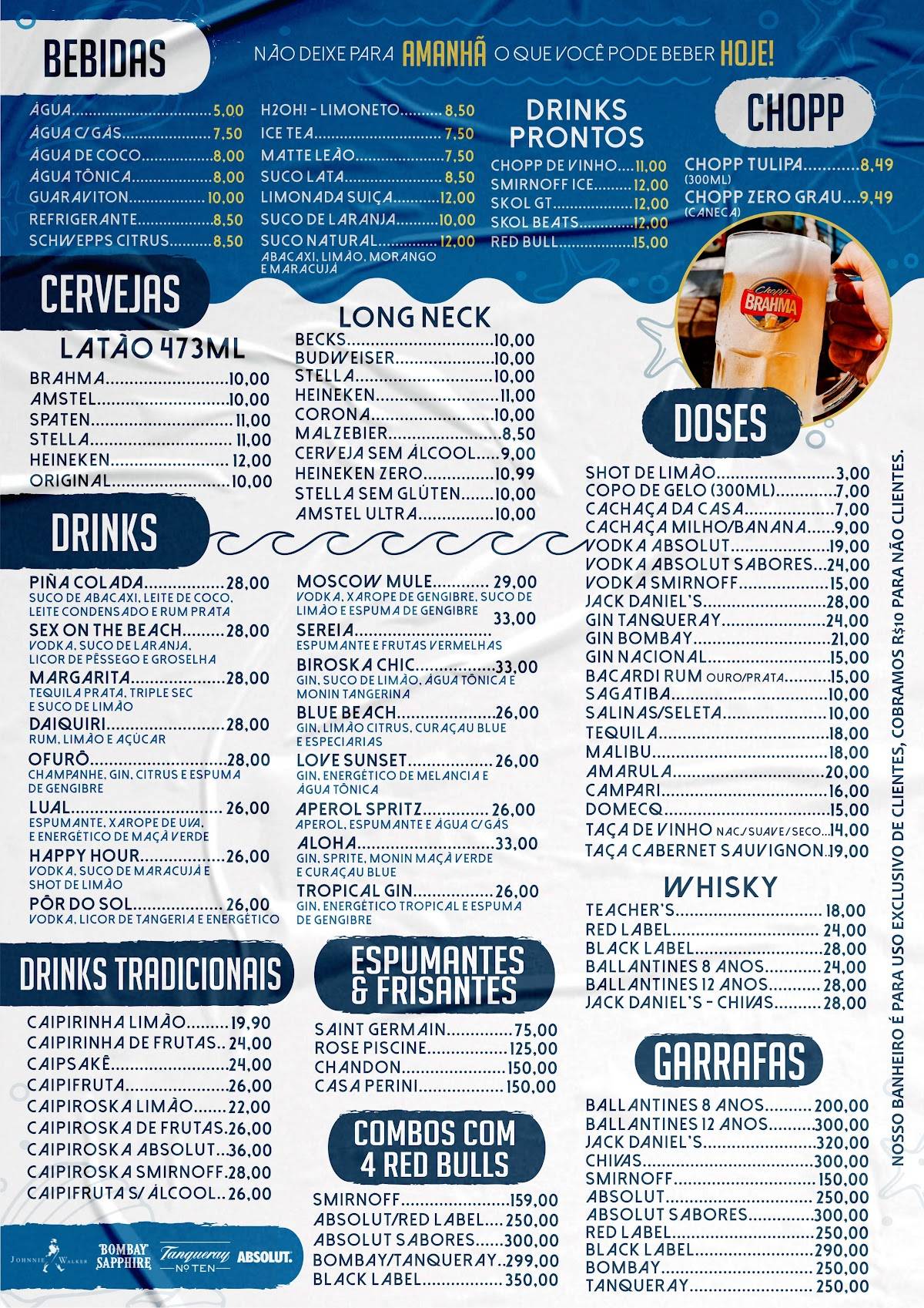 Biroska Chic - Bar & Restaurante cardápio