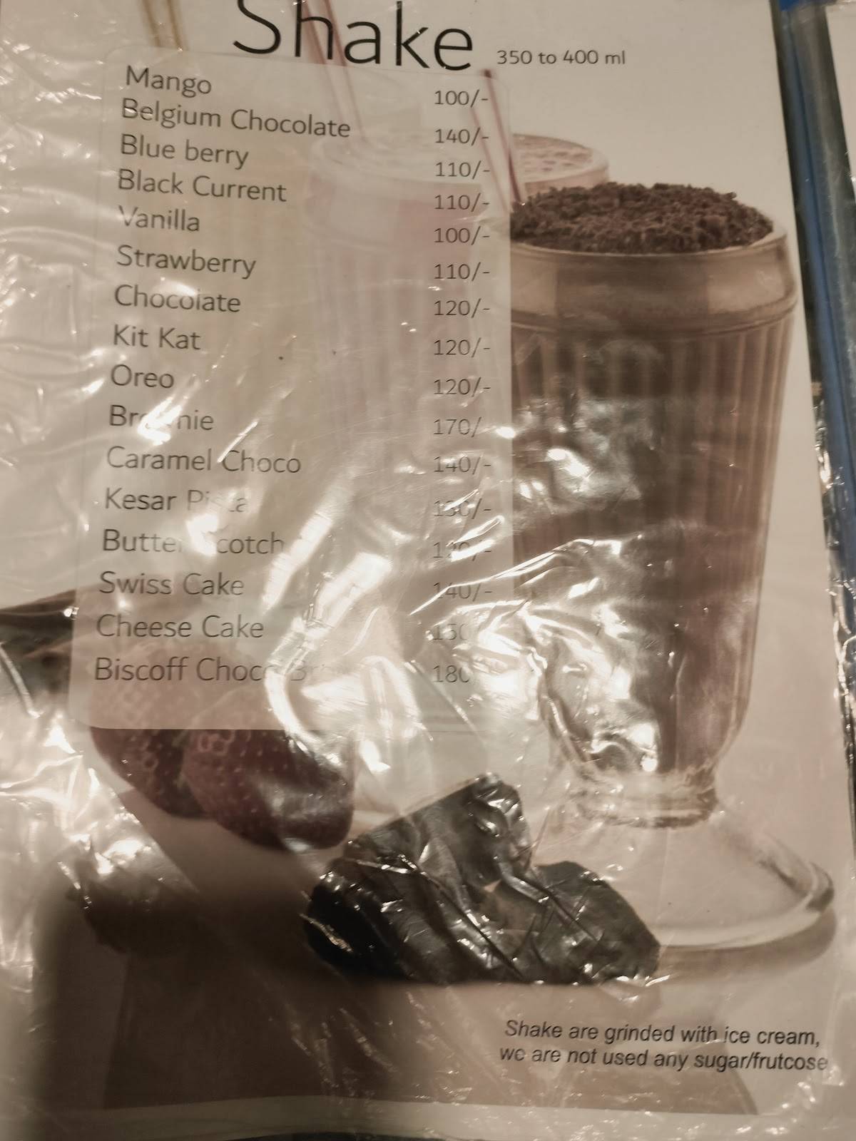 Badnaam Bawarchi - A Rooftop Café menu