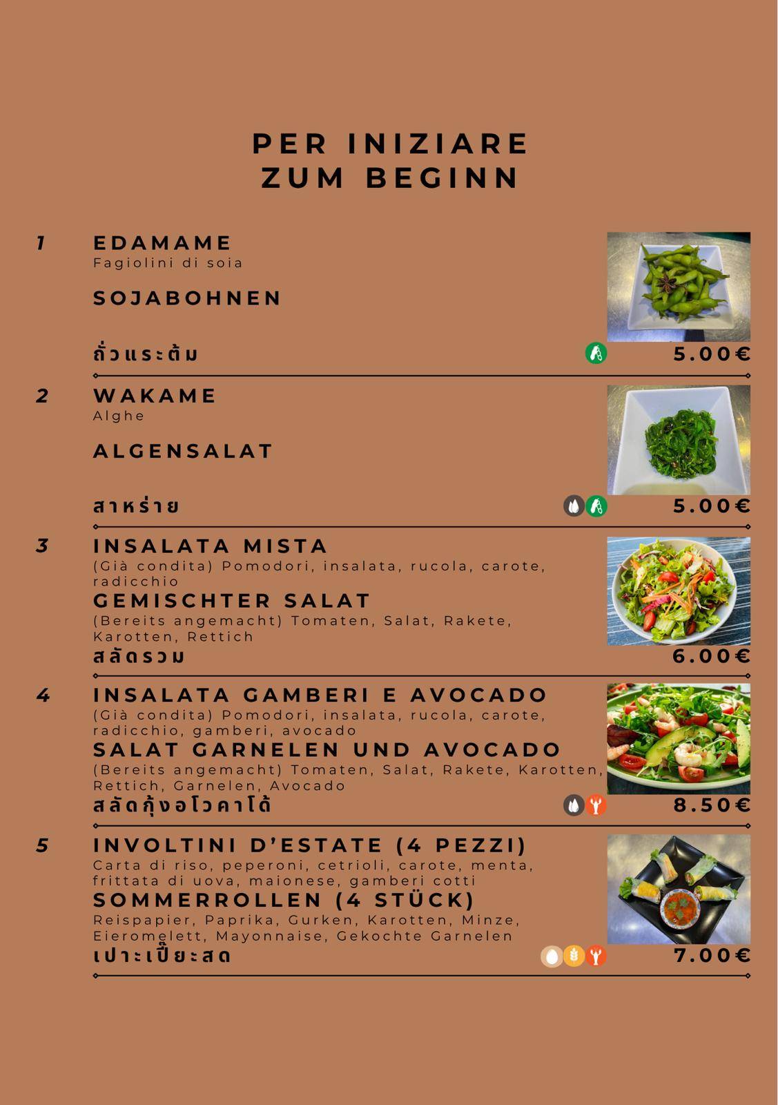 Menu di Café Bai Bua 